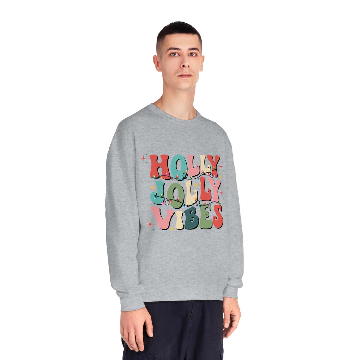 Holly Jolly Vibes Unisex NuBlend® Crewneck Sweatshirt