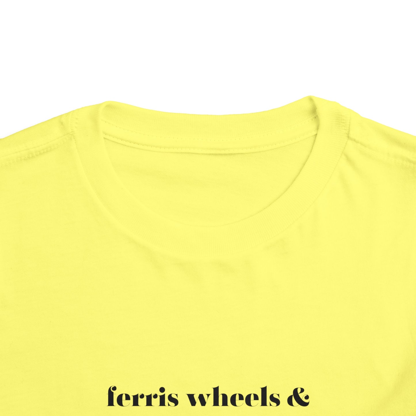 Ferris Wheels Snow Cones Cotton Candy Fried Dough Toddler Short Sleeve Tee