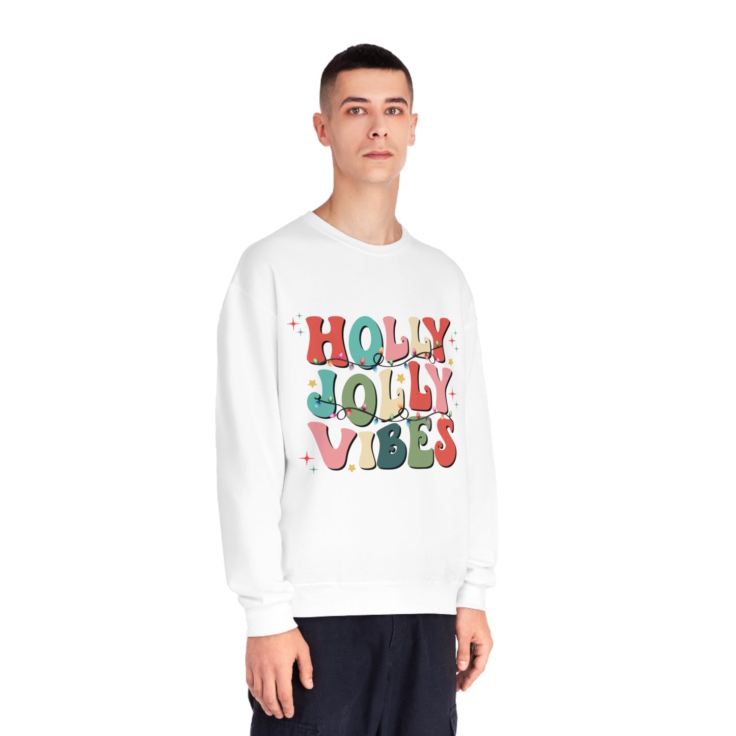 Holly Jolly Vibes Unisex NuBlend® Crewneck Sweatshirt
