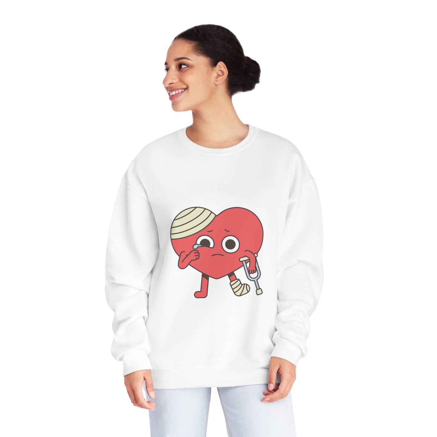 Broken Heart Unisex NuBlend® Crewneck Sweatshirt