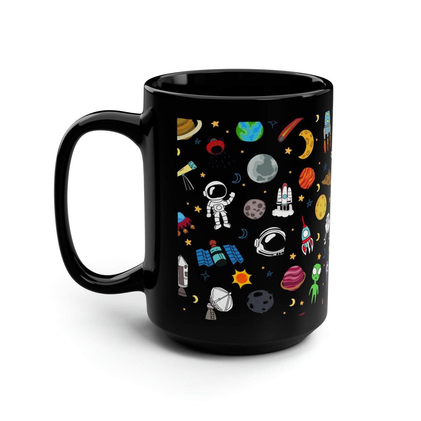 Everything Space Black Mug, 15oz