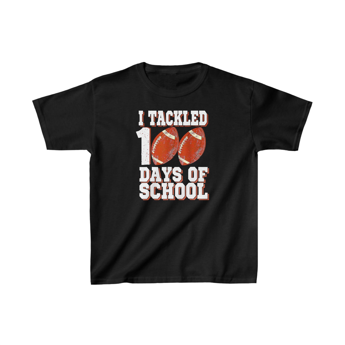 I Tackled 100 Days of School 2 Kids Heavy Cotton™ Tee