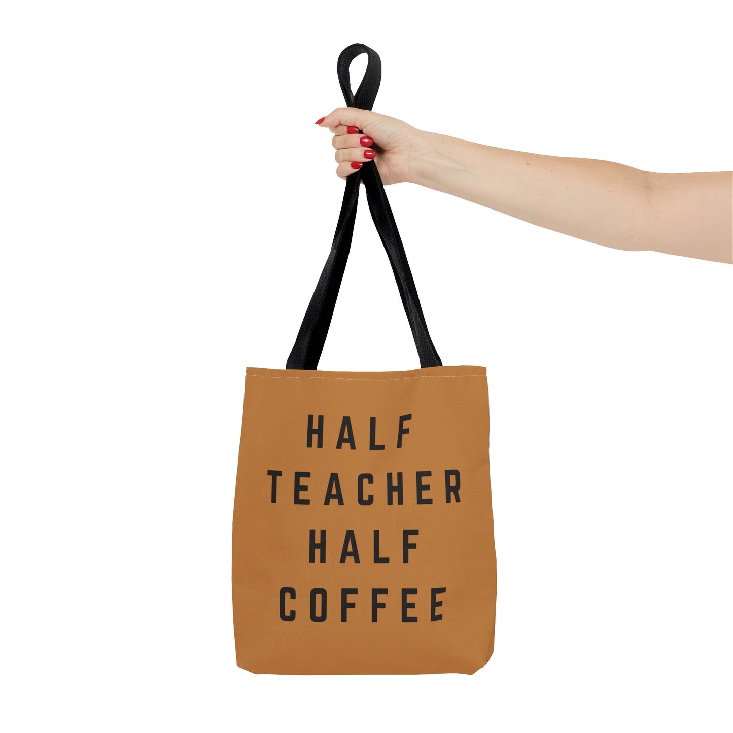 Half Teacher Half Coffee Tote Bag (AOP)