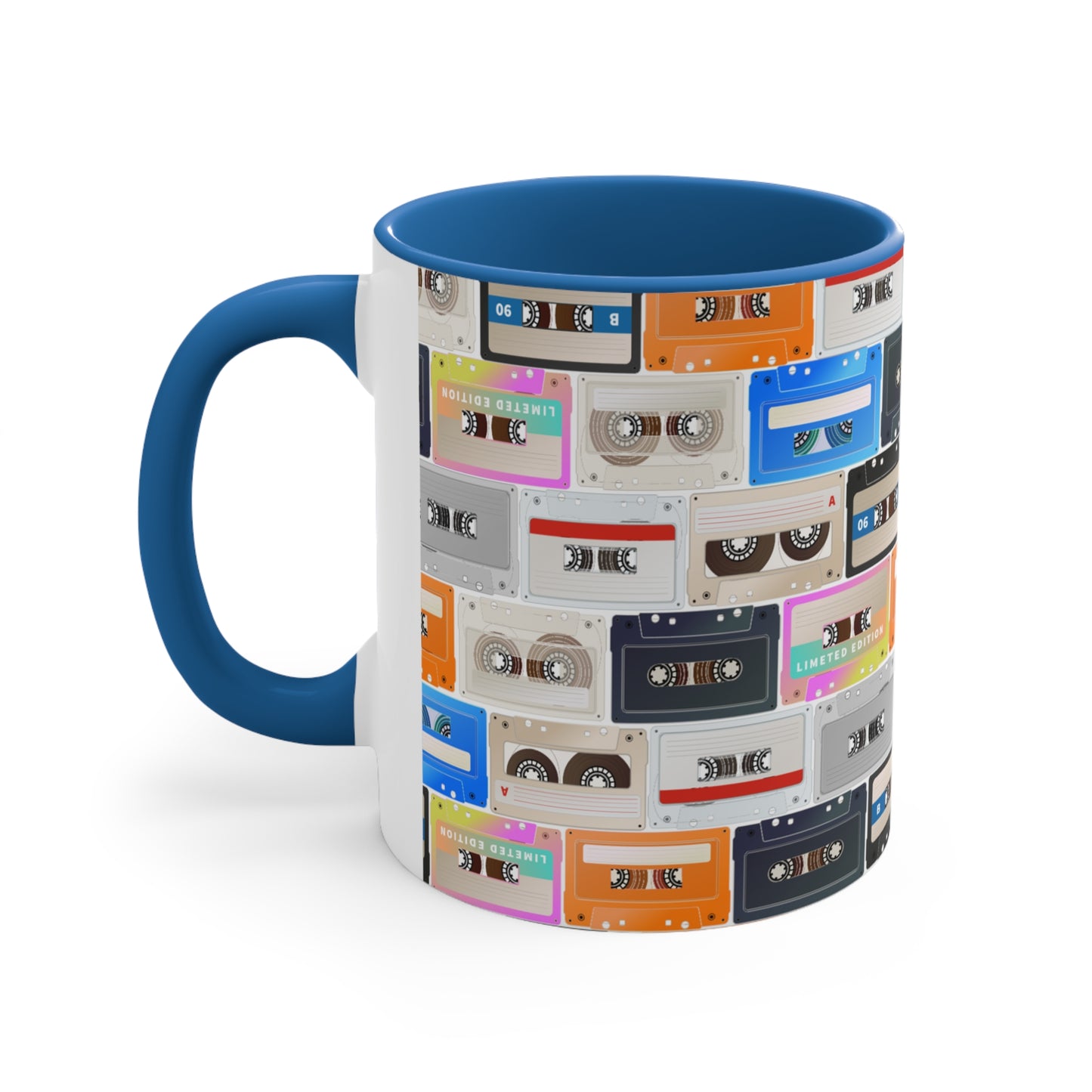 Cassette Design 1 Accent Coffee Mug, 11oz