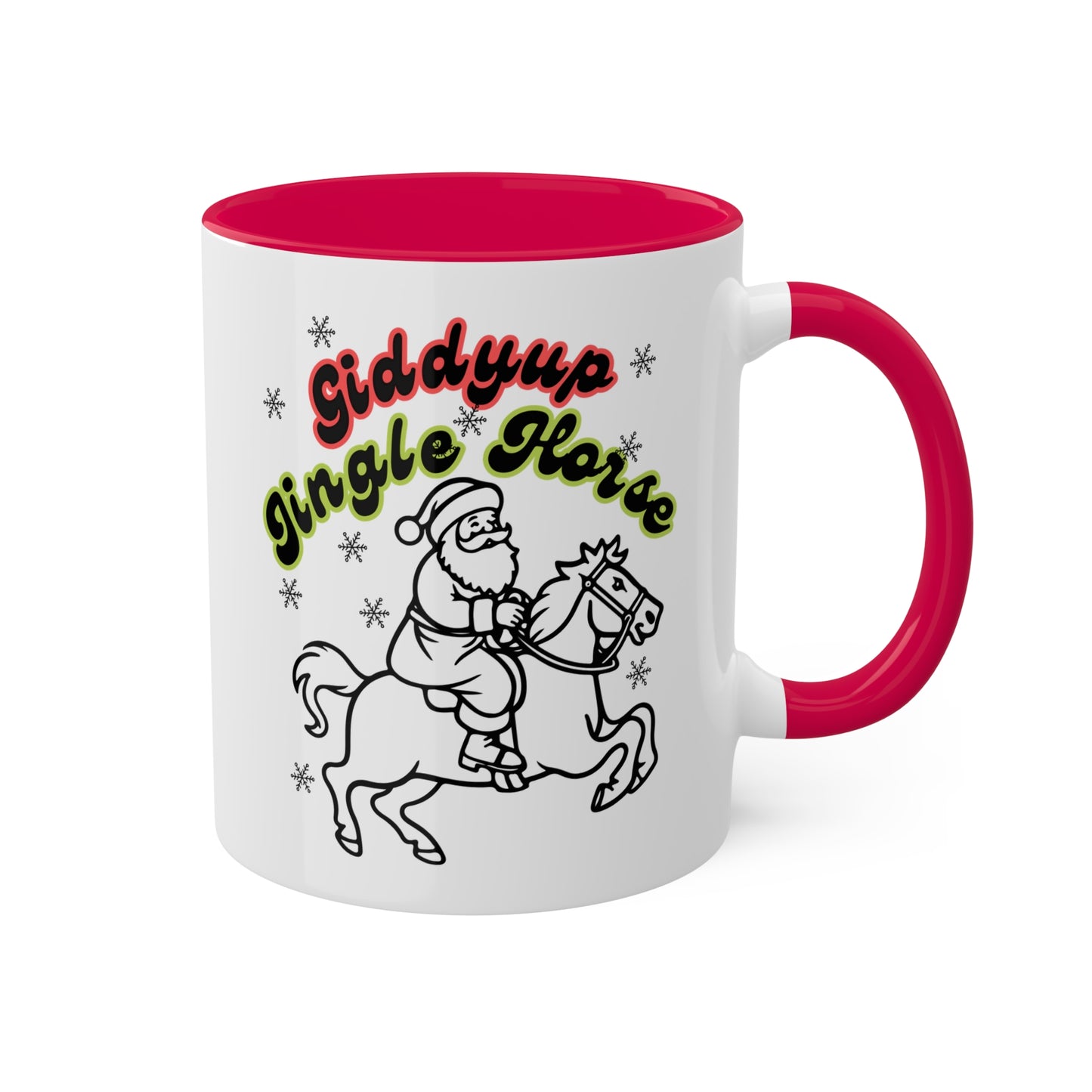 Giddyup Jingle Horse Colorful Mug 11oz
