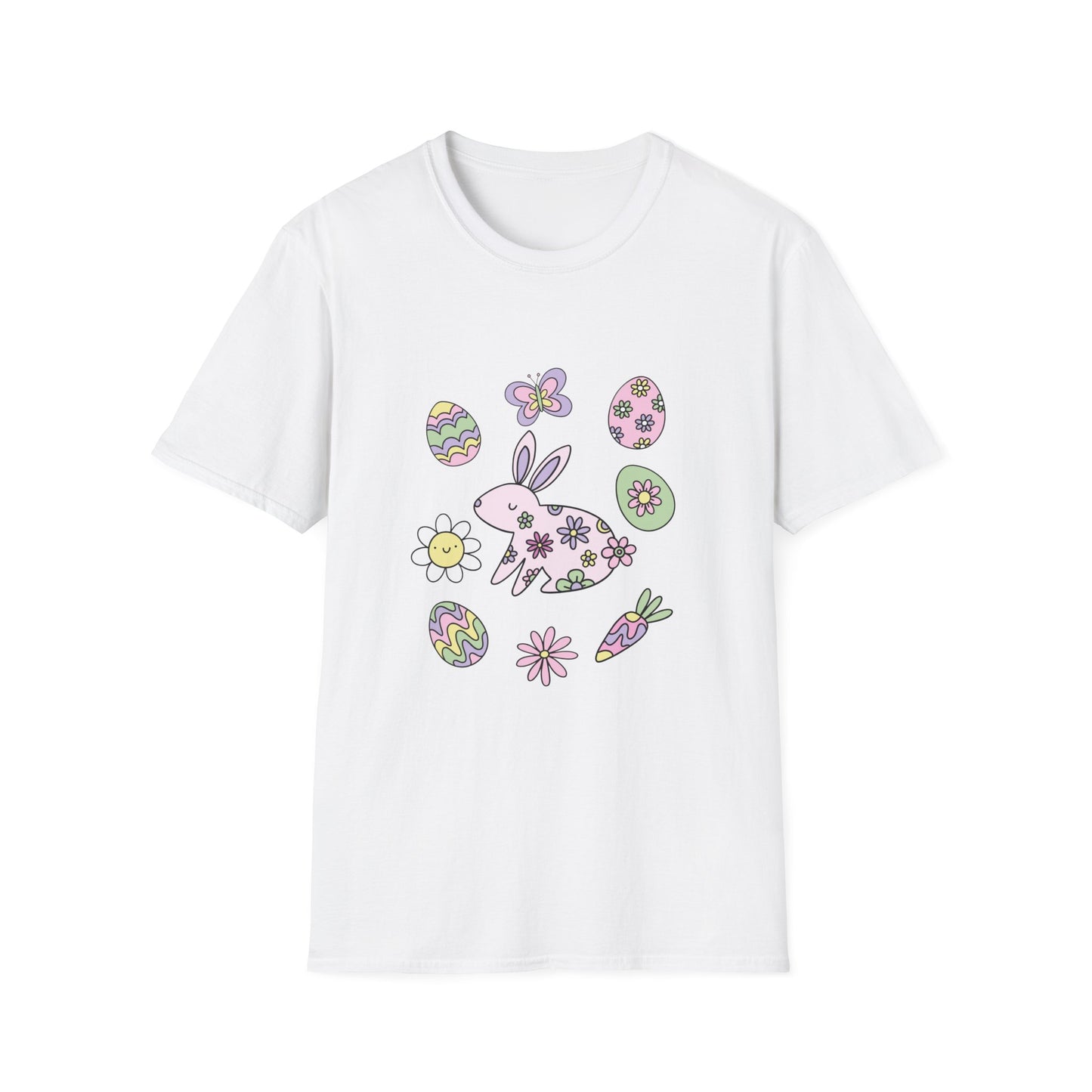 Pastel Bunny Unisex Softstyle T-Shirt