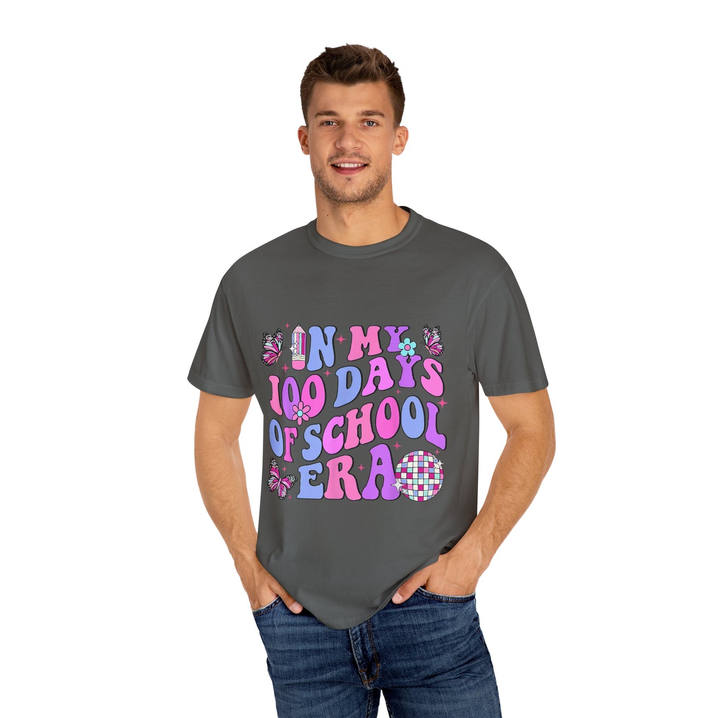In My 100 Days of School Era 2 Unisex Garment-Dyed T-shirt