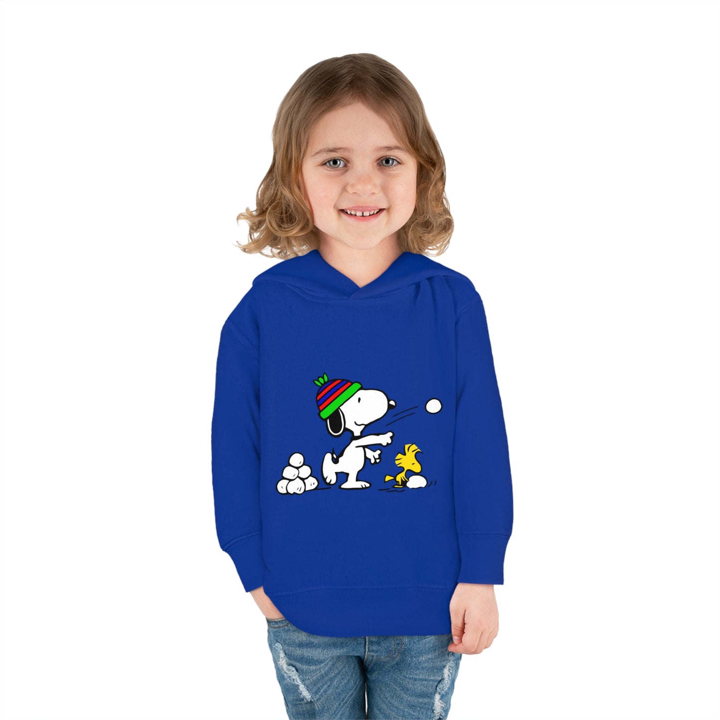 Snoopy Snowballs Toddler Pullover Fleece Hoodie