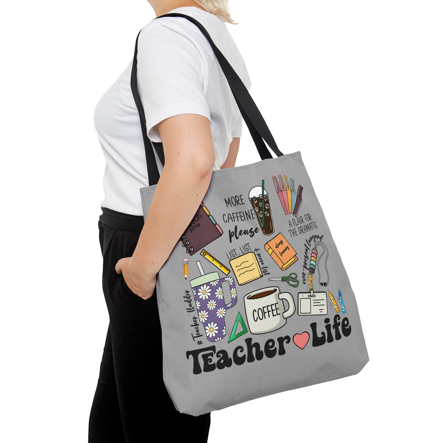 Teacher Life Teacher Things Tote Bag (AOP)
