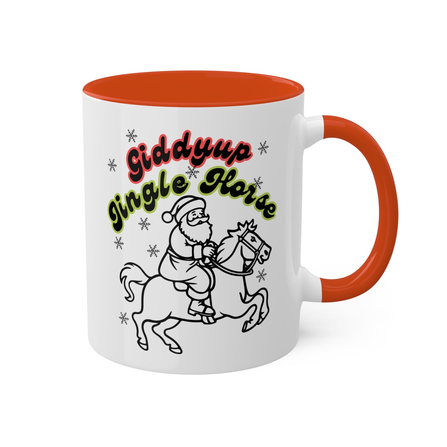 Giddyup Jingle Horse Colorful Mug 11oz