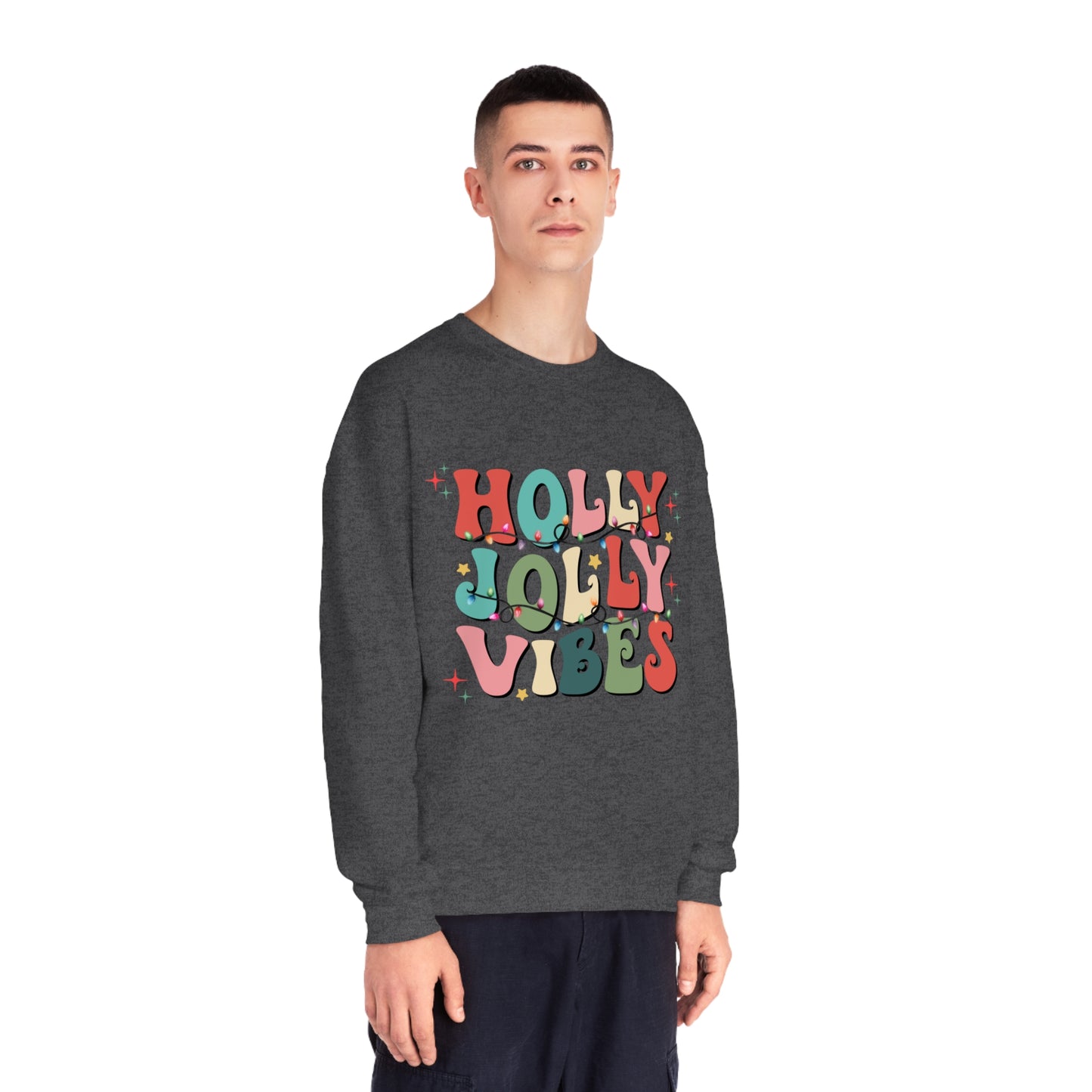 Holly Jolly Vibes Unisex NuBlend® Crewneck Sweatshirt