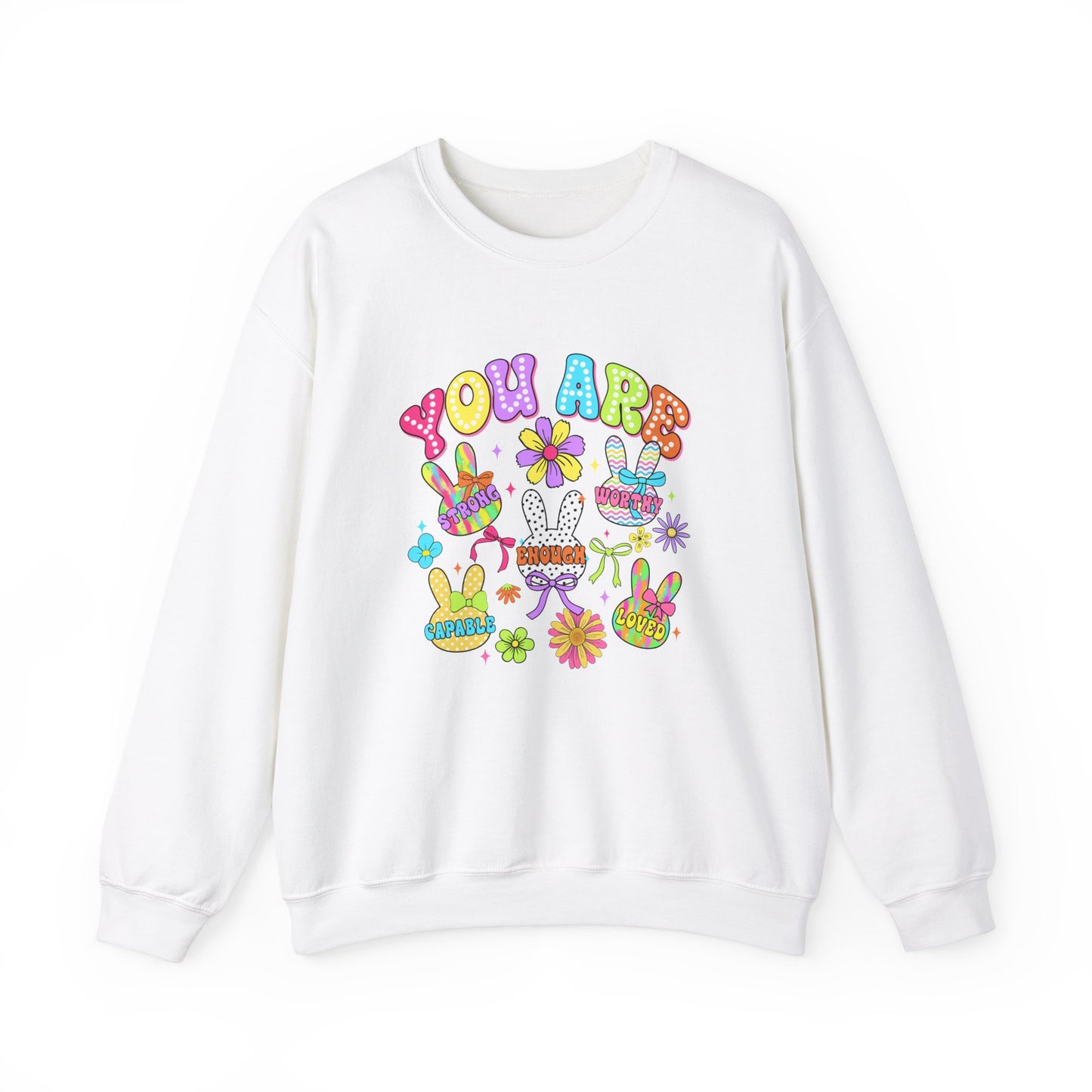 You Are Amazing Crewneck Sweatshirt - Colorful Unisex Heavy Blend™