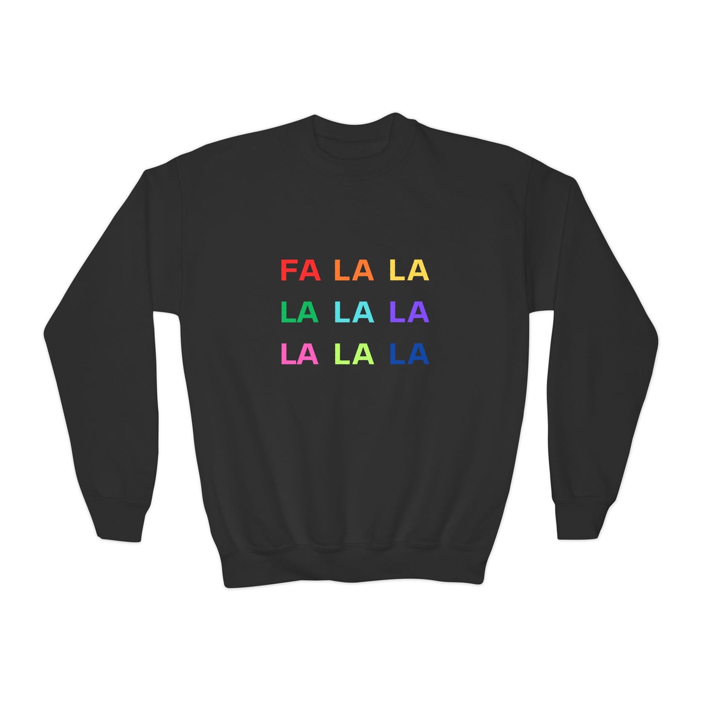 Fa La La La La La La La La Youth Crewneck Sweatshirt