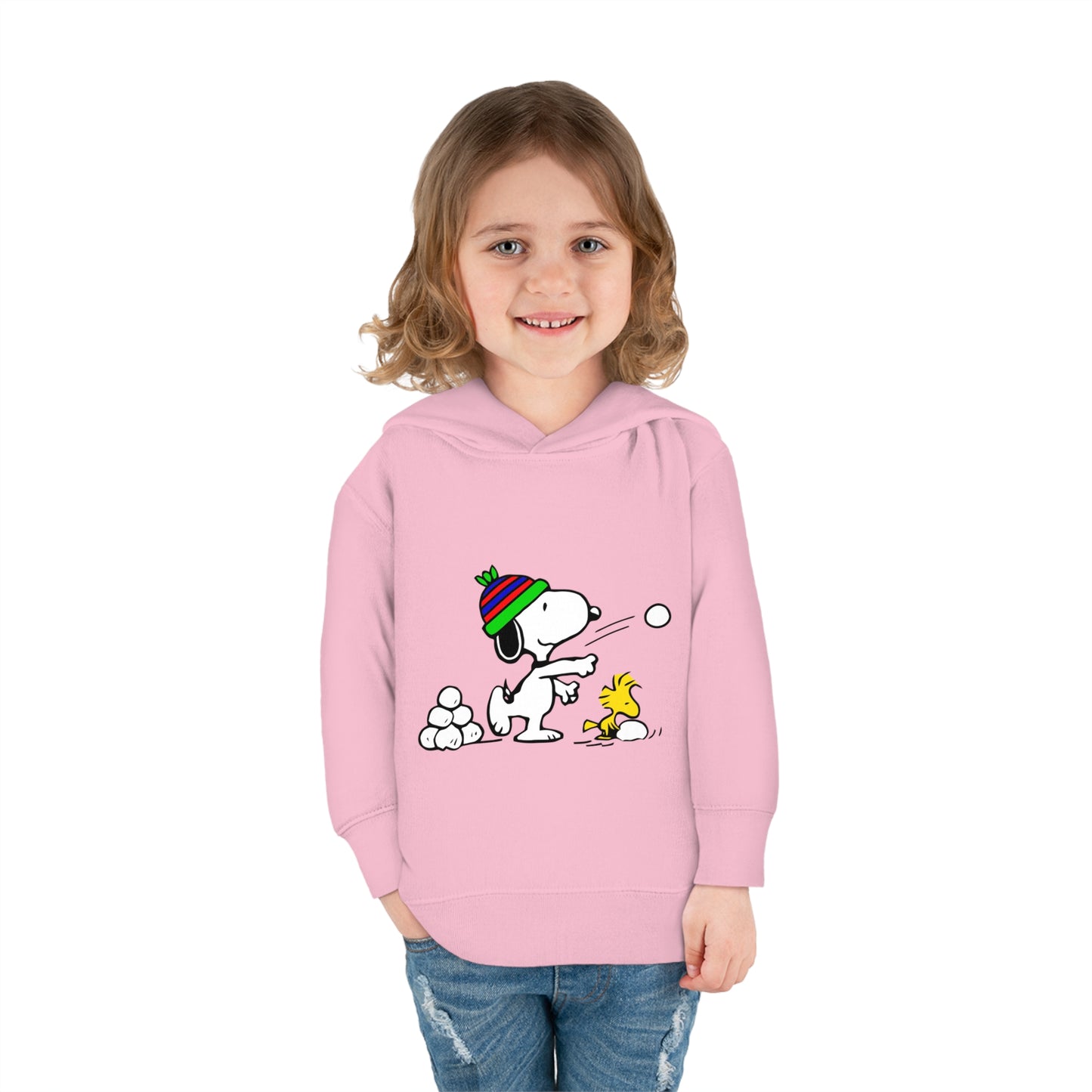 Snoopy Snowballs Toddler Pullover Fleece Hoodie
