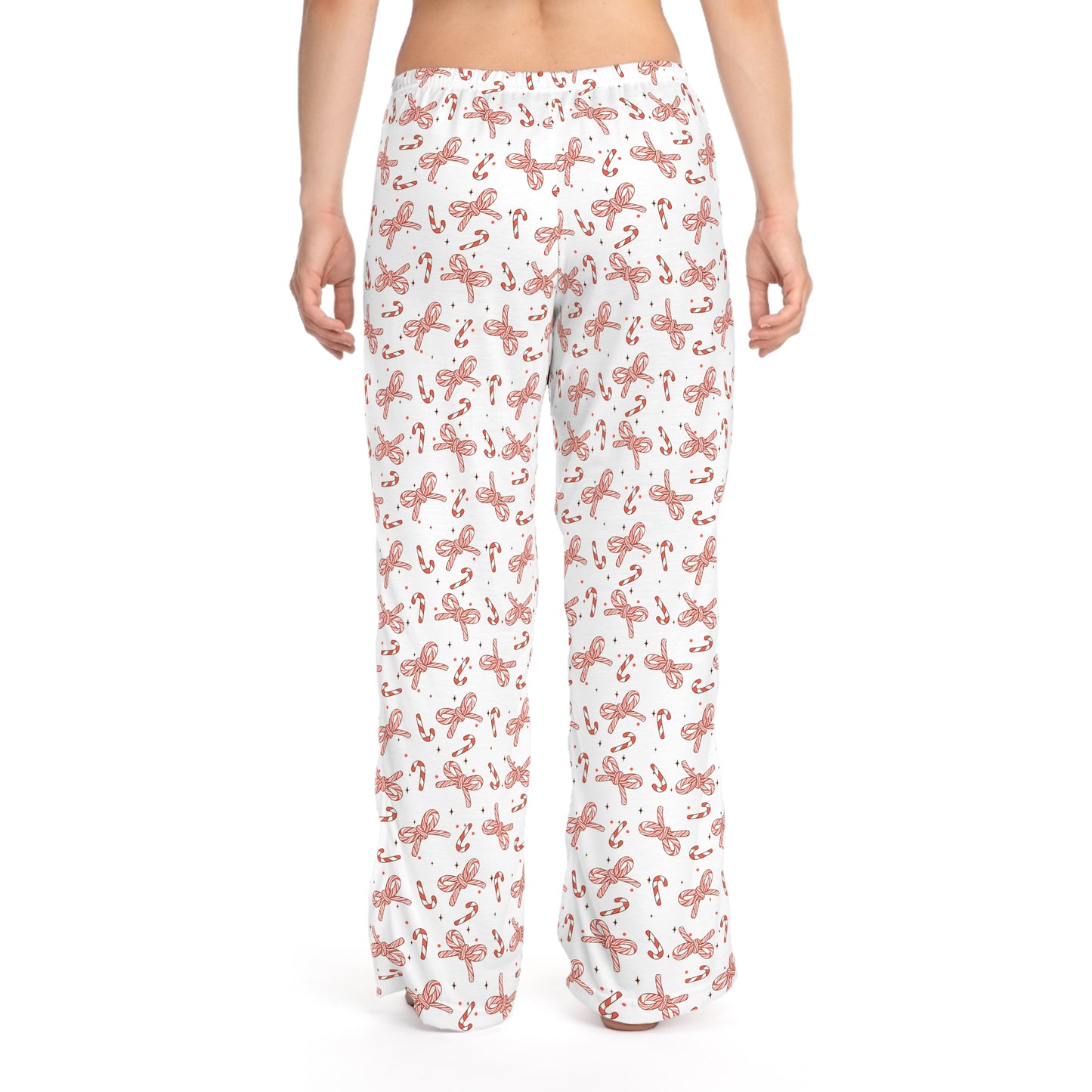 Candy Cane Ribbons Women's Pajama Pants