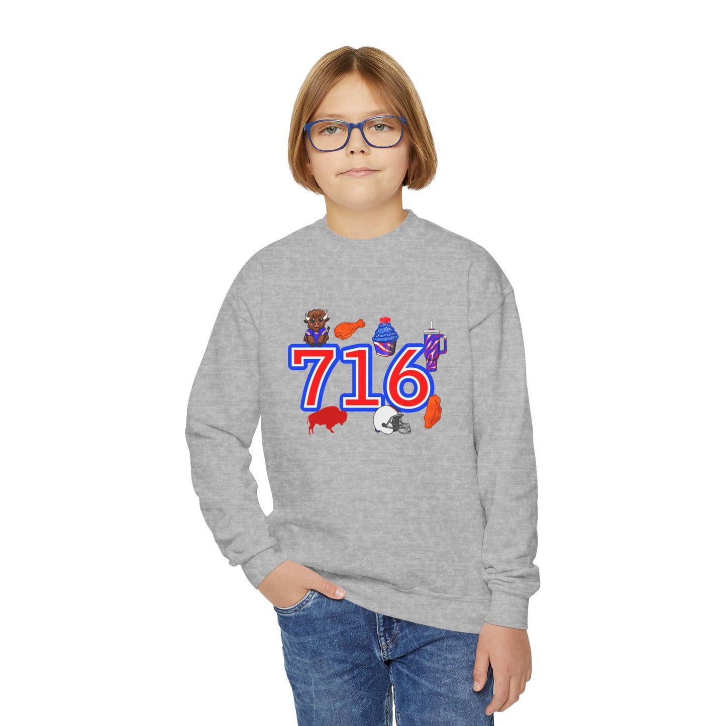 716 Youth Crewneck Sweatshirt