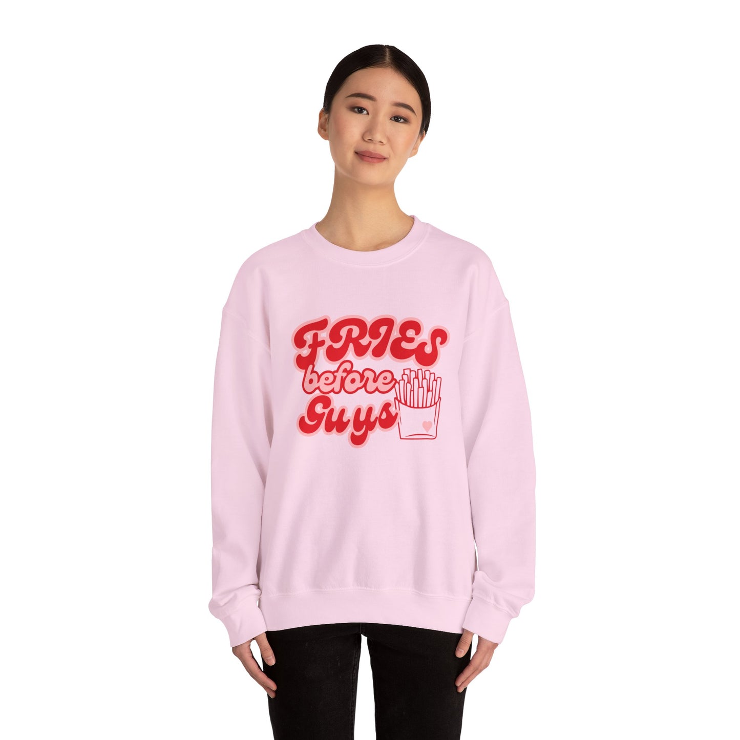 Fries Before Guys Unisex Heavy Blend™ Crewneck Sweatshirt