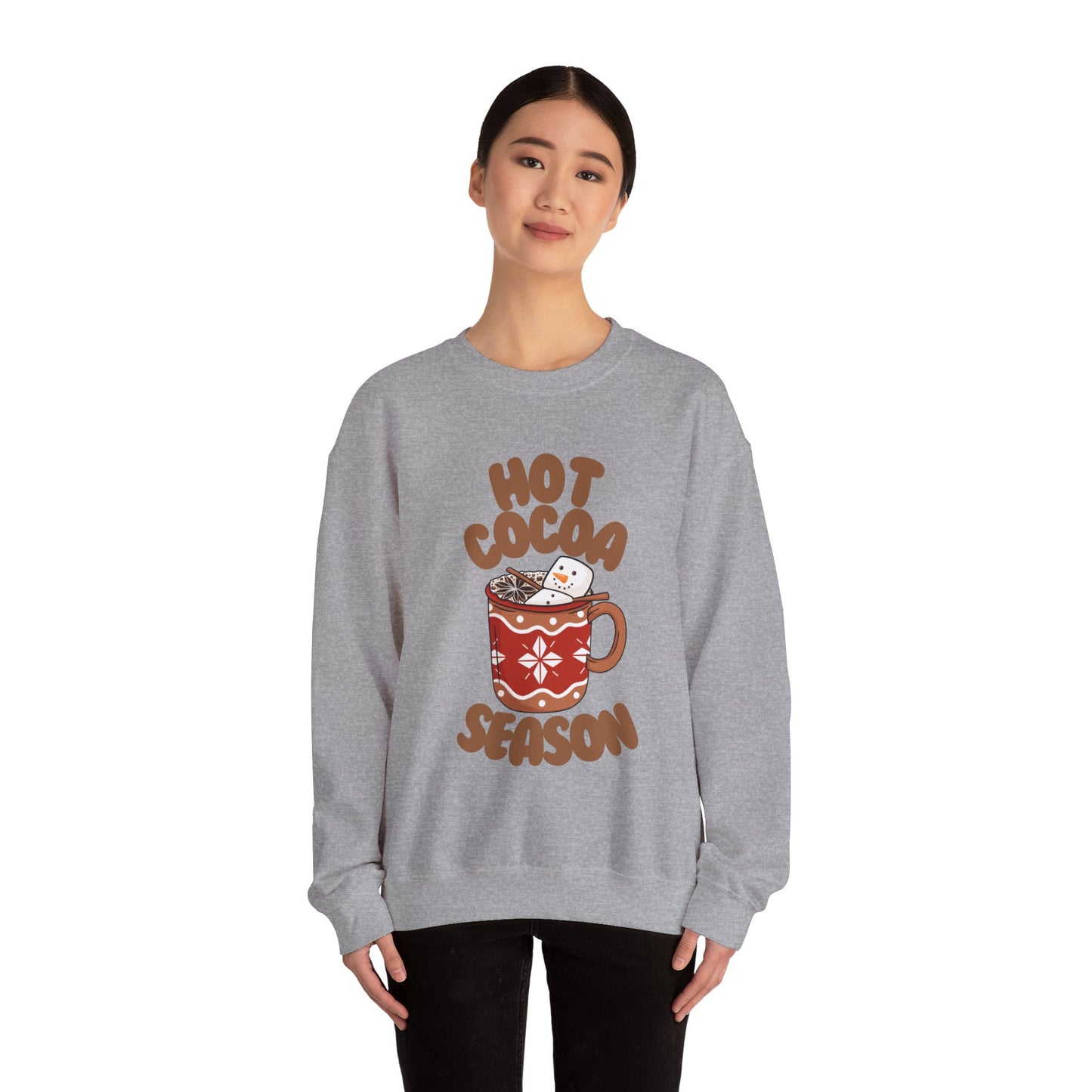 Hot Cocoa Season Unisex Heavy Blend™ Crewneck Sweatshirt