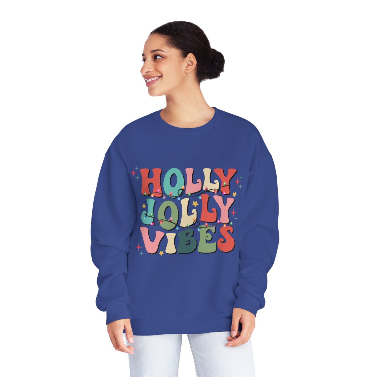 Holly Jolly Vibes Unisex NuBlend® Crewneck Sweatshirt