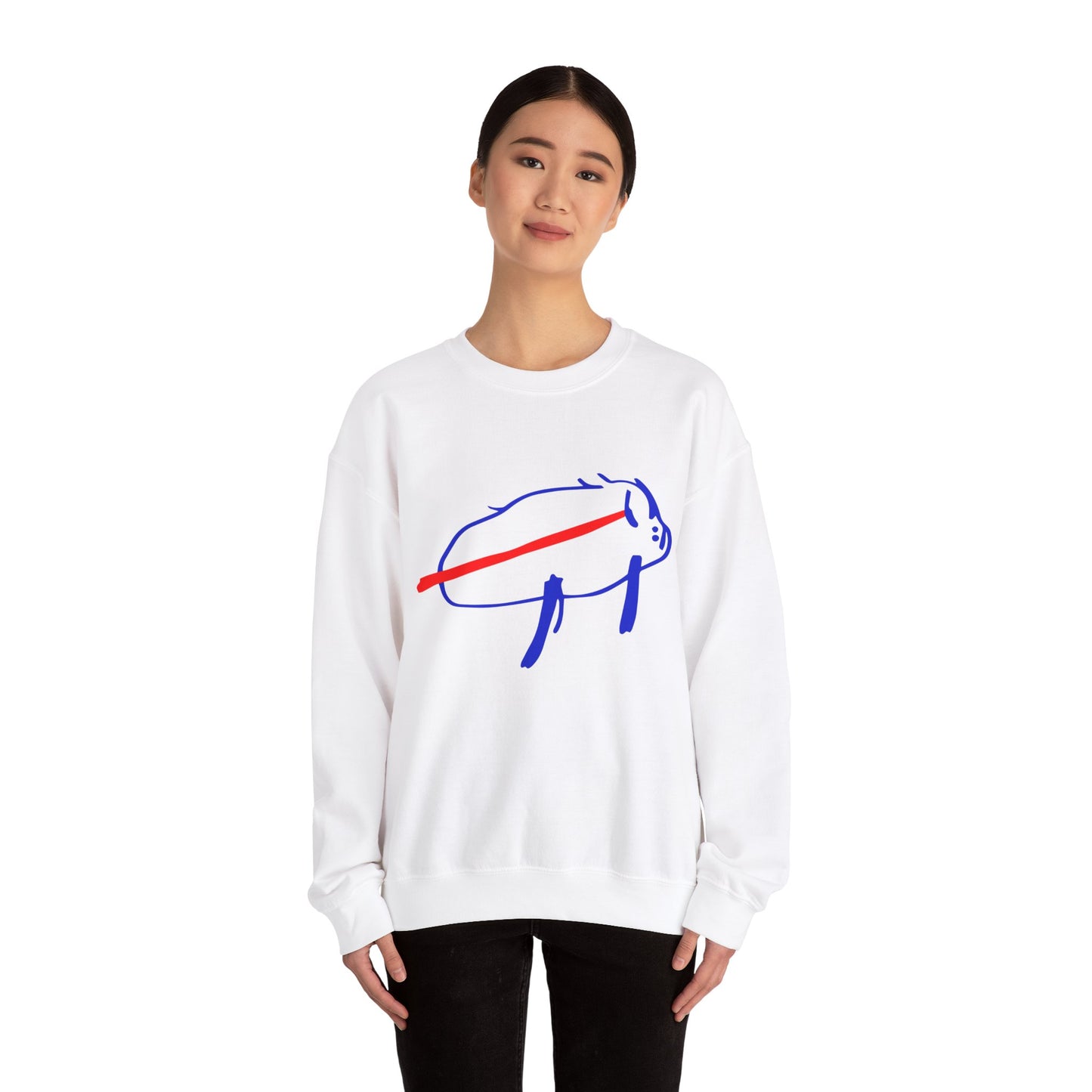 Josh Allen Drawing Unisex Heavy Blend™ Crewneck Sweatshirt