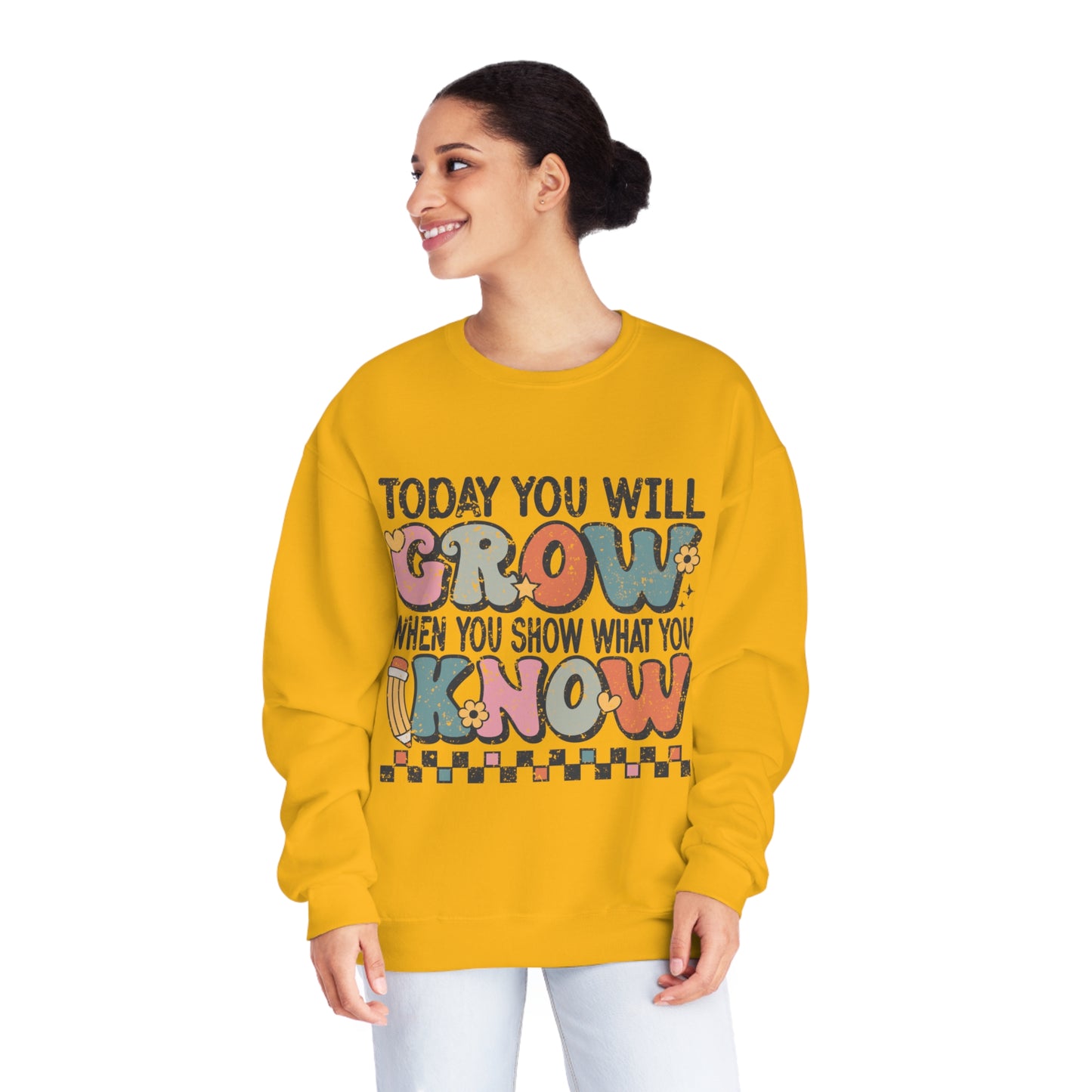 Today You Will Grow Unisex NuBlend® Crewneck Sweatshirt