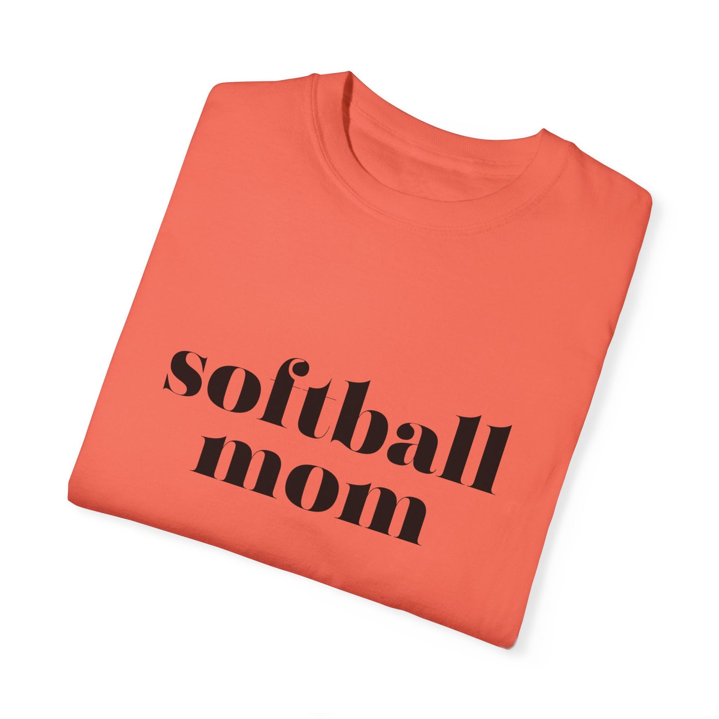 Softball Mom Unisex Garment-Dyed T-shirt