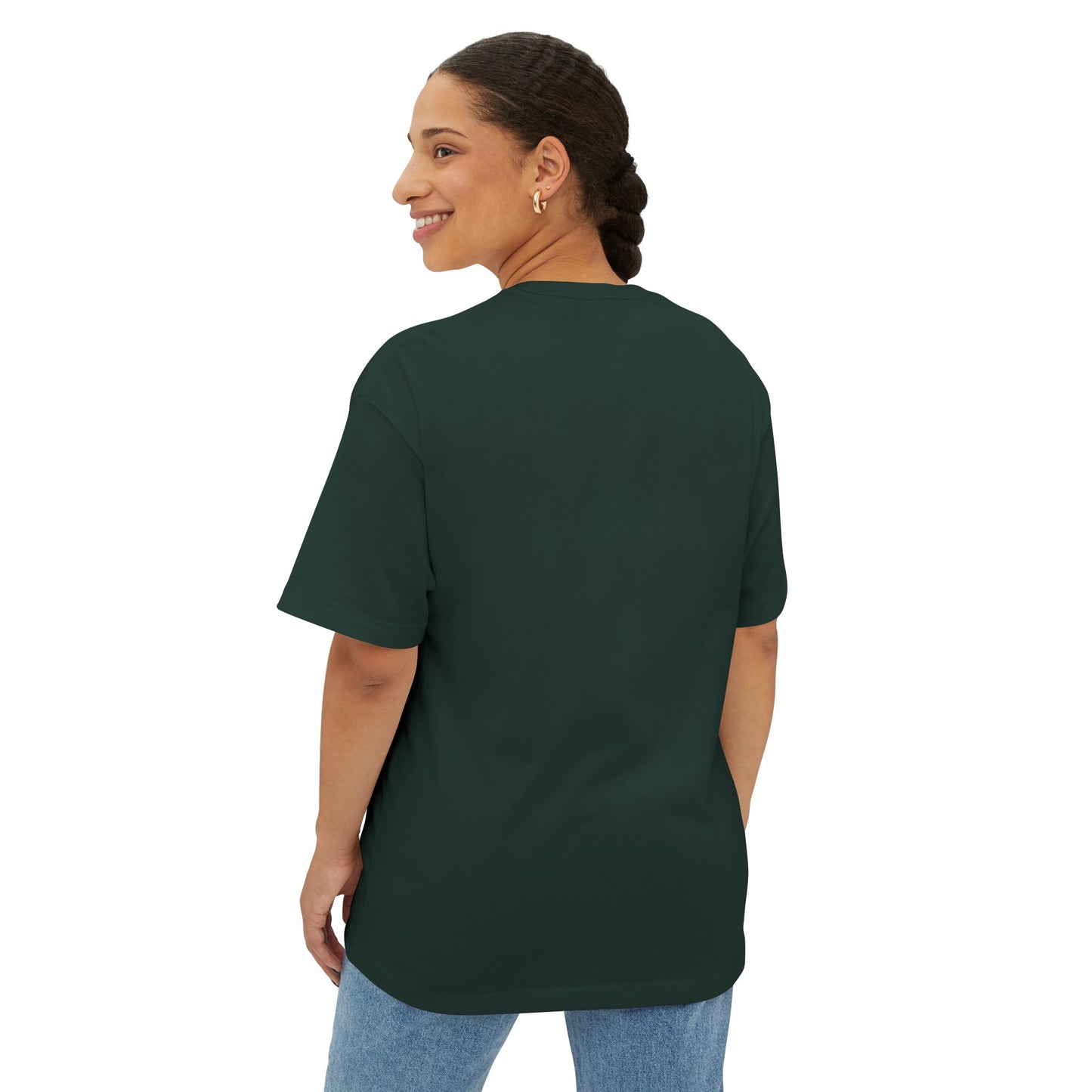 Rainbow and Stars Unisex Oversized Boxy Tee