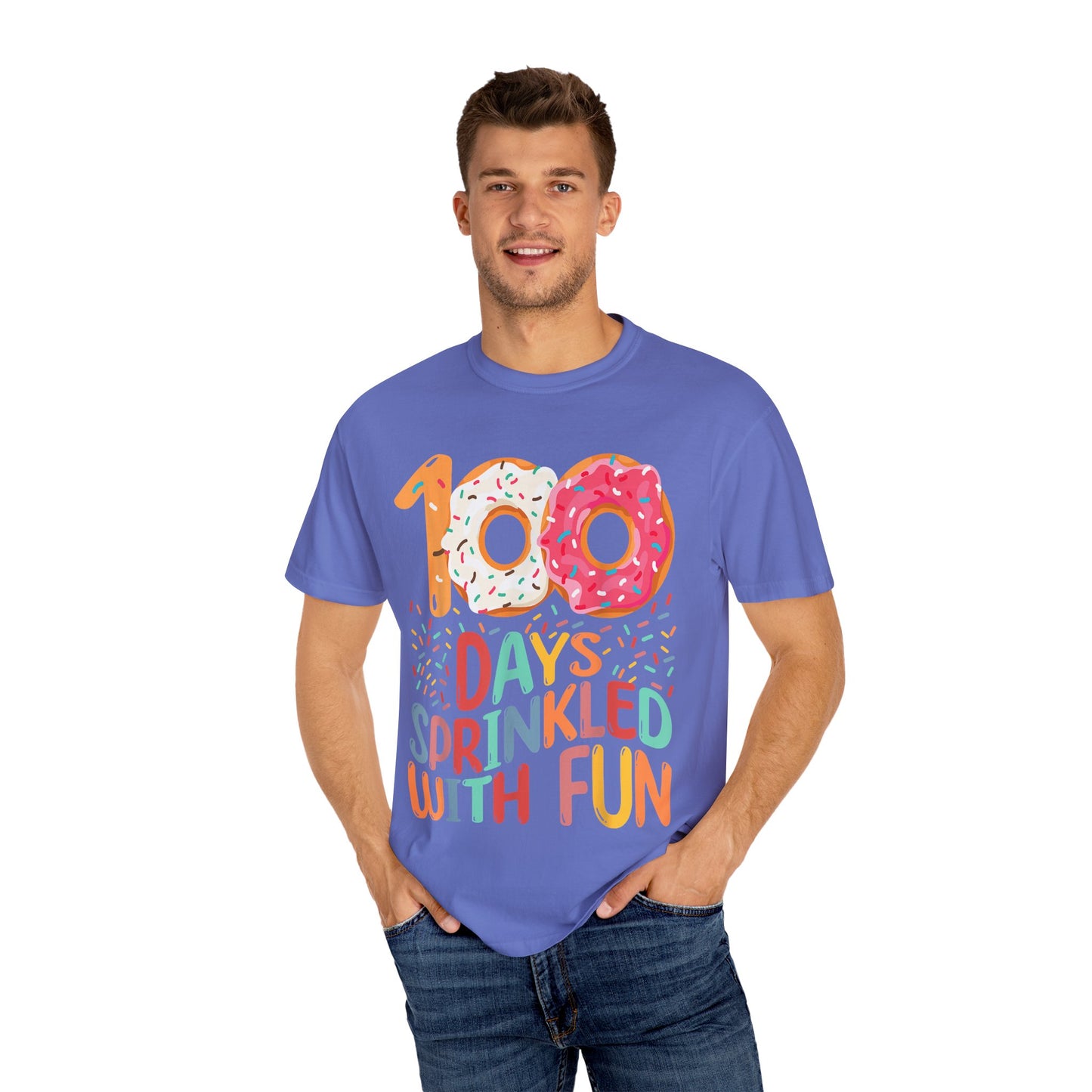 100 Days Sprinkled With Fun Unisex Garment-Dyed T-shirt