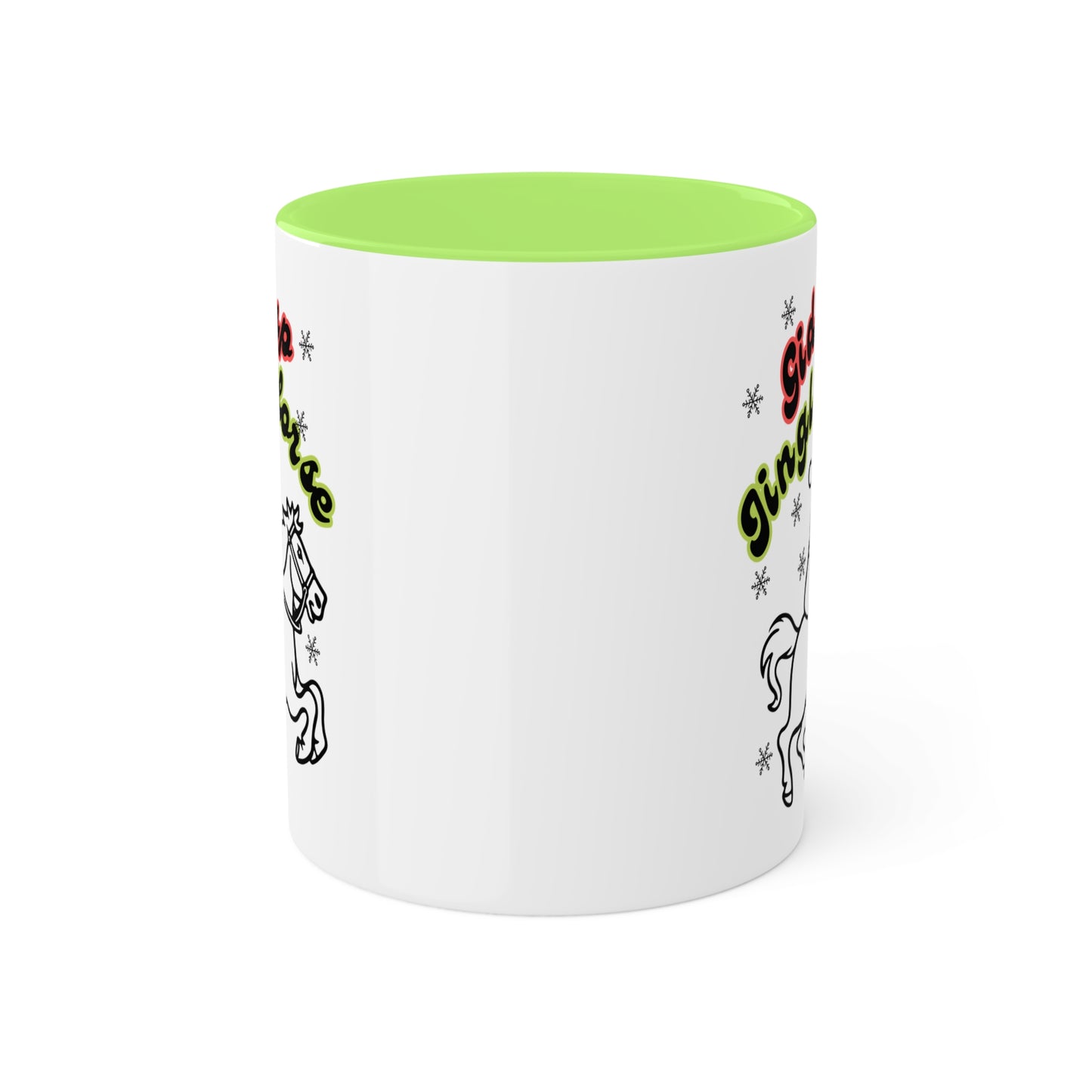Giddyup Jingle Horse Colorful Mug 11oz