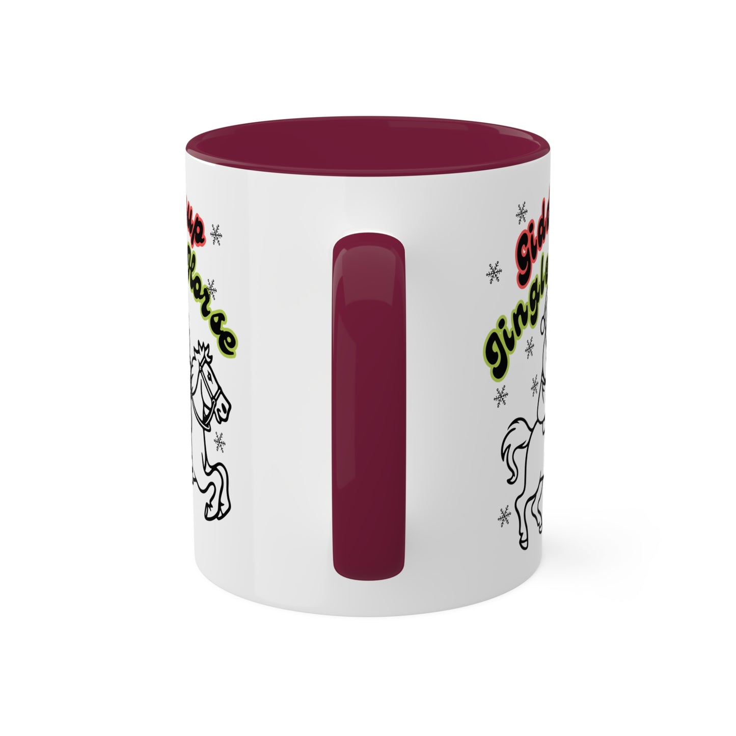 Giddyup Jingle Horse Colorful Mug 11oz