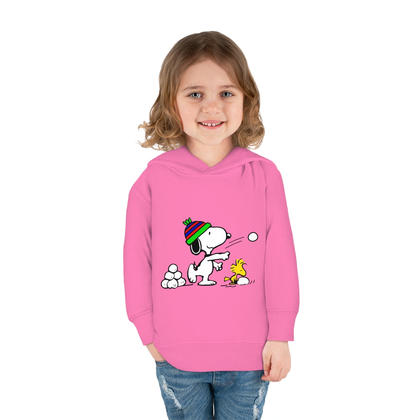 Snoopy Snowballs Toddler Pullover Fleece Hoodie