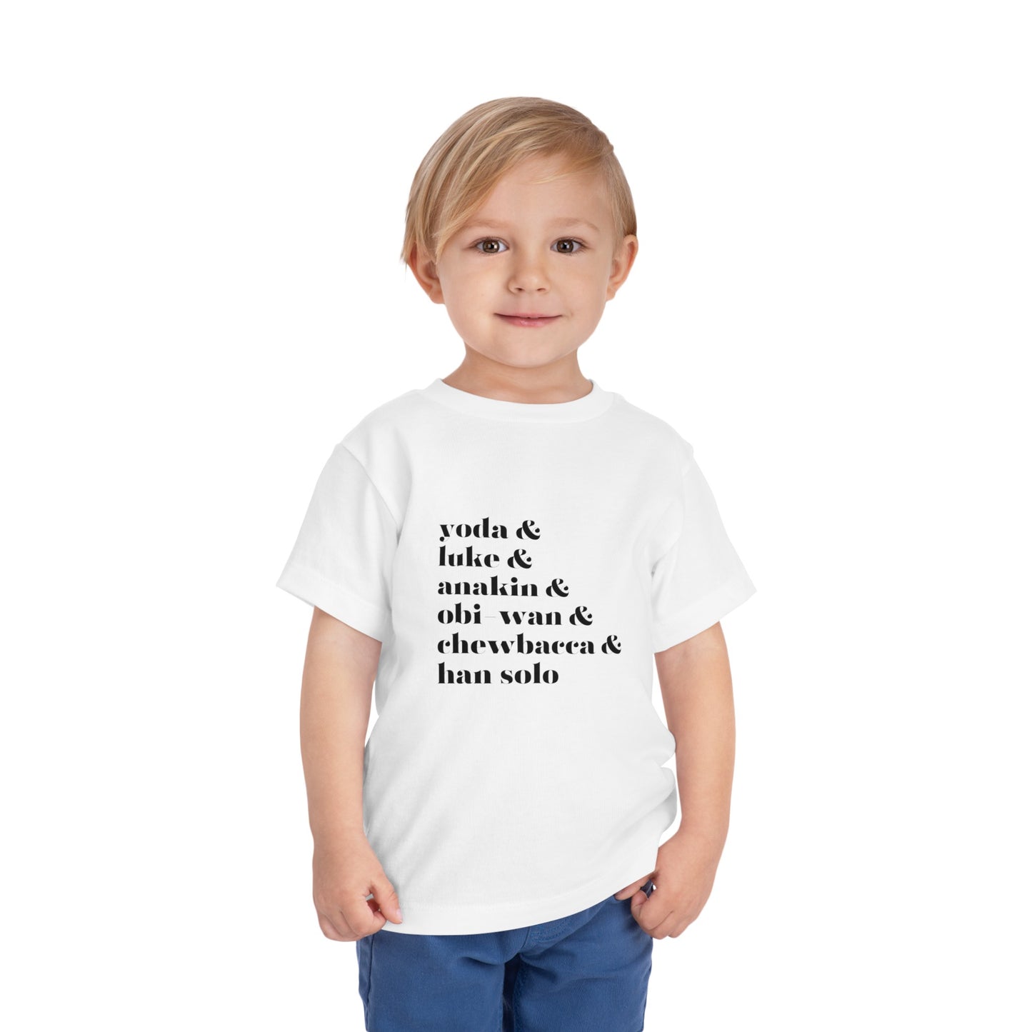 Yoda Luke Anakin Toddler Short Sleeve Tee