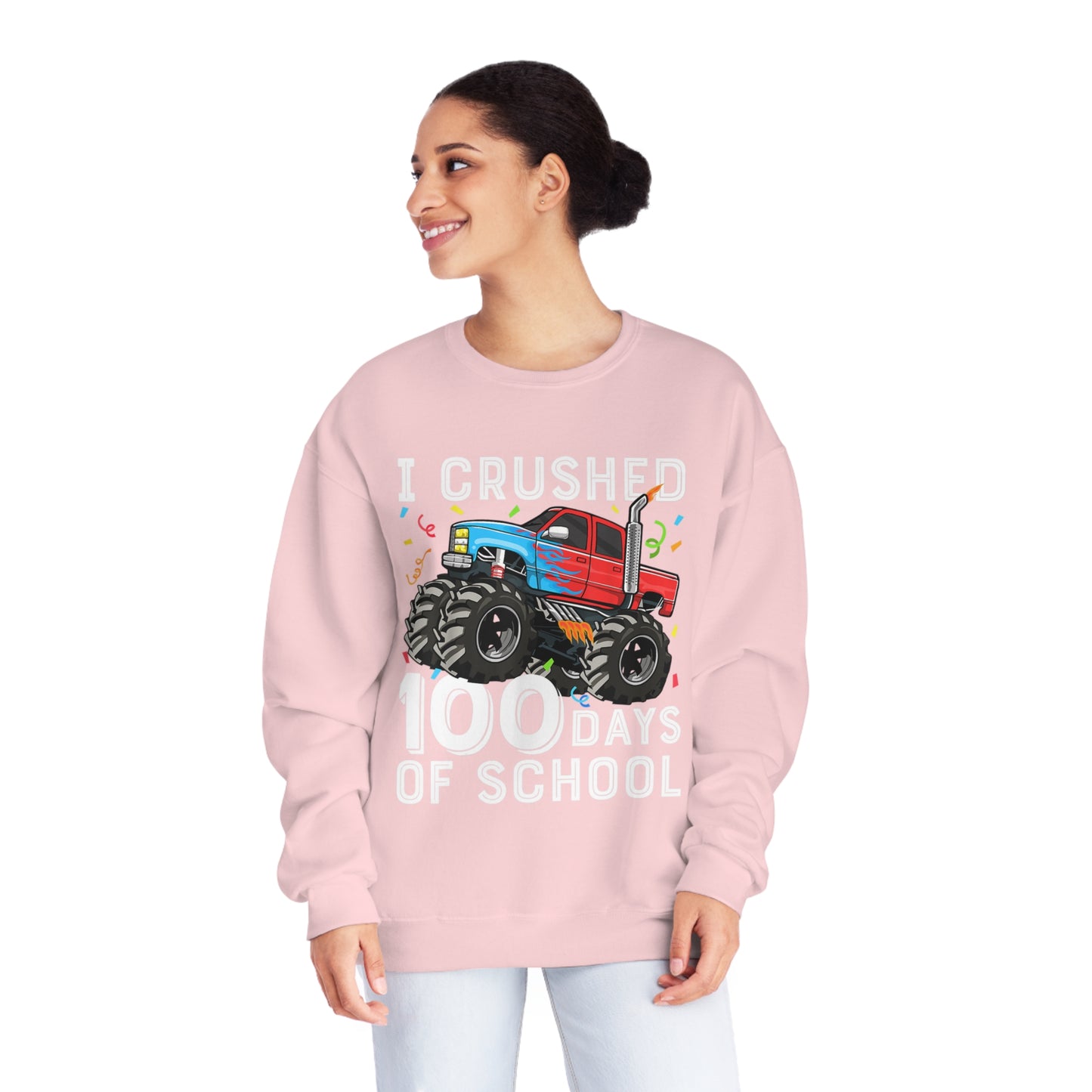 I Crushed 100 Days Unisex NuBlend® Crewneck Sweatshirt