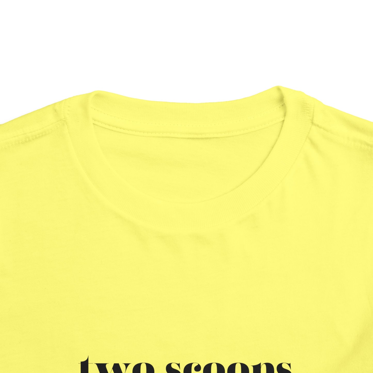Two Scoops Please Pink Toddler Short Sleeve Tee