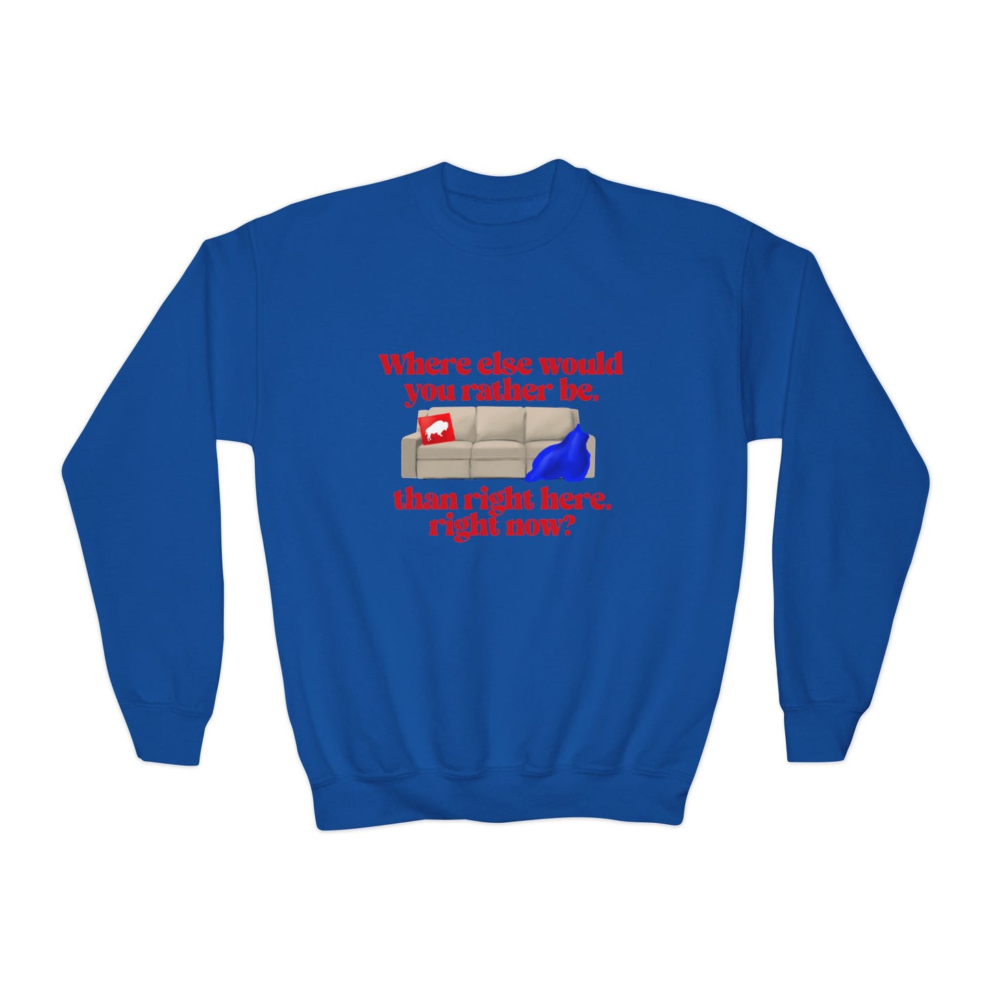 Where else would you rather be? Youth Crewneck Sweatshirt