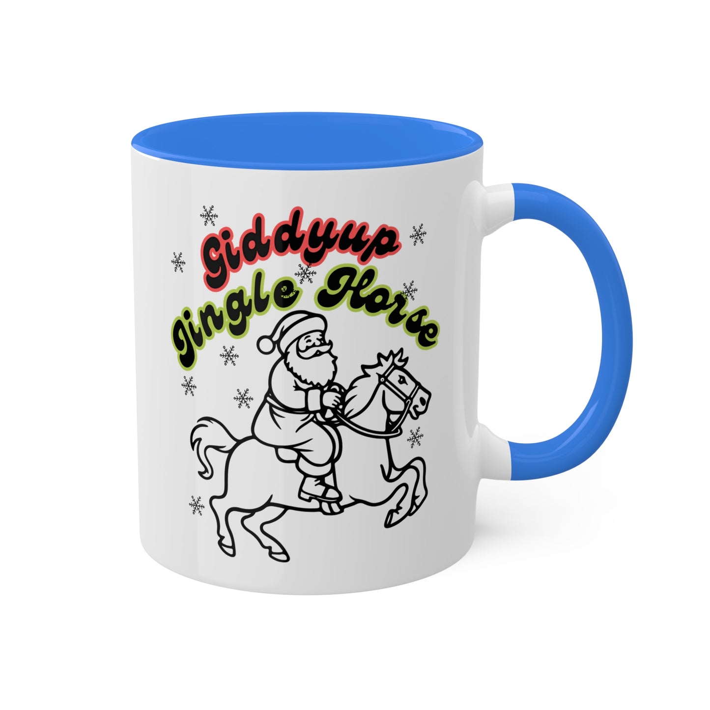 Giddyup Jingle Horse Colorful Mug 11oz