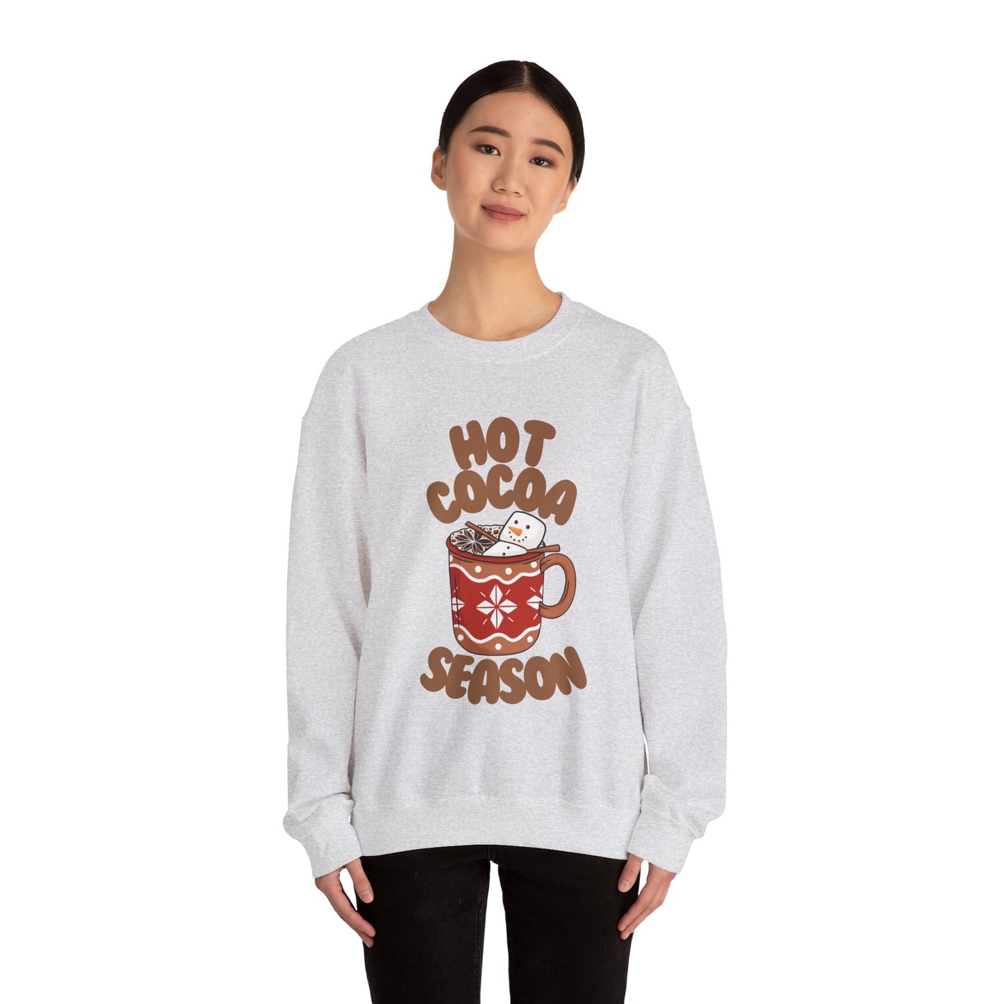Hot Cocoa Season Unisex Heavy Blend™ Crewneck Sweatshirt