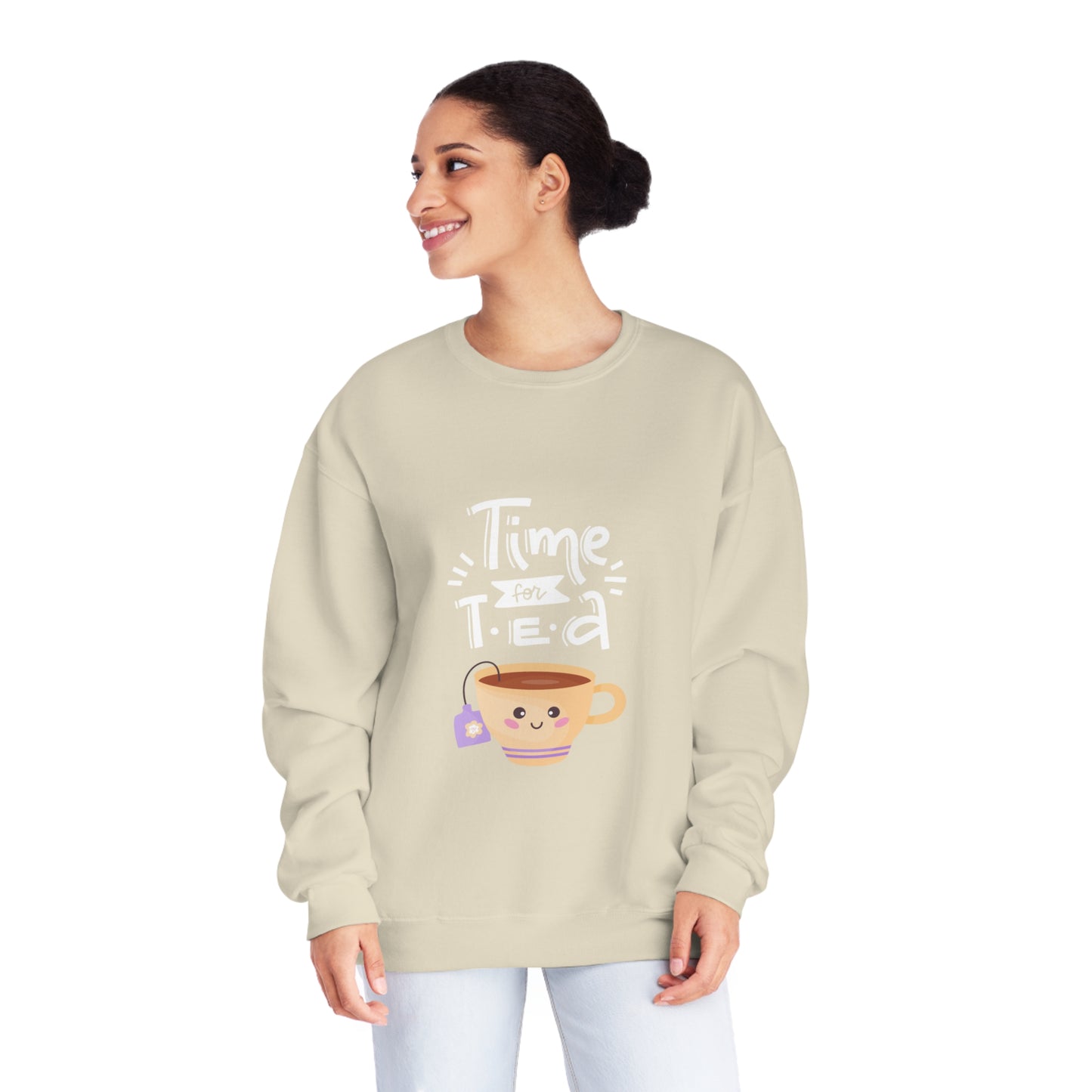 Time for Tea One Teacup Unisex NuBlend® Crewneck Sweatshirt