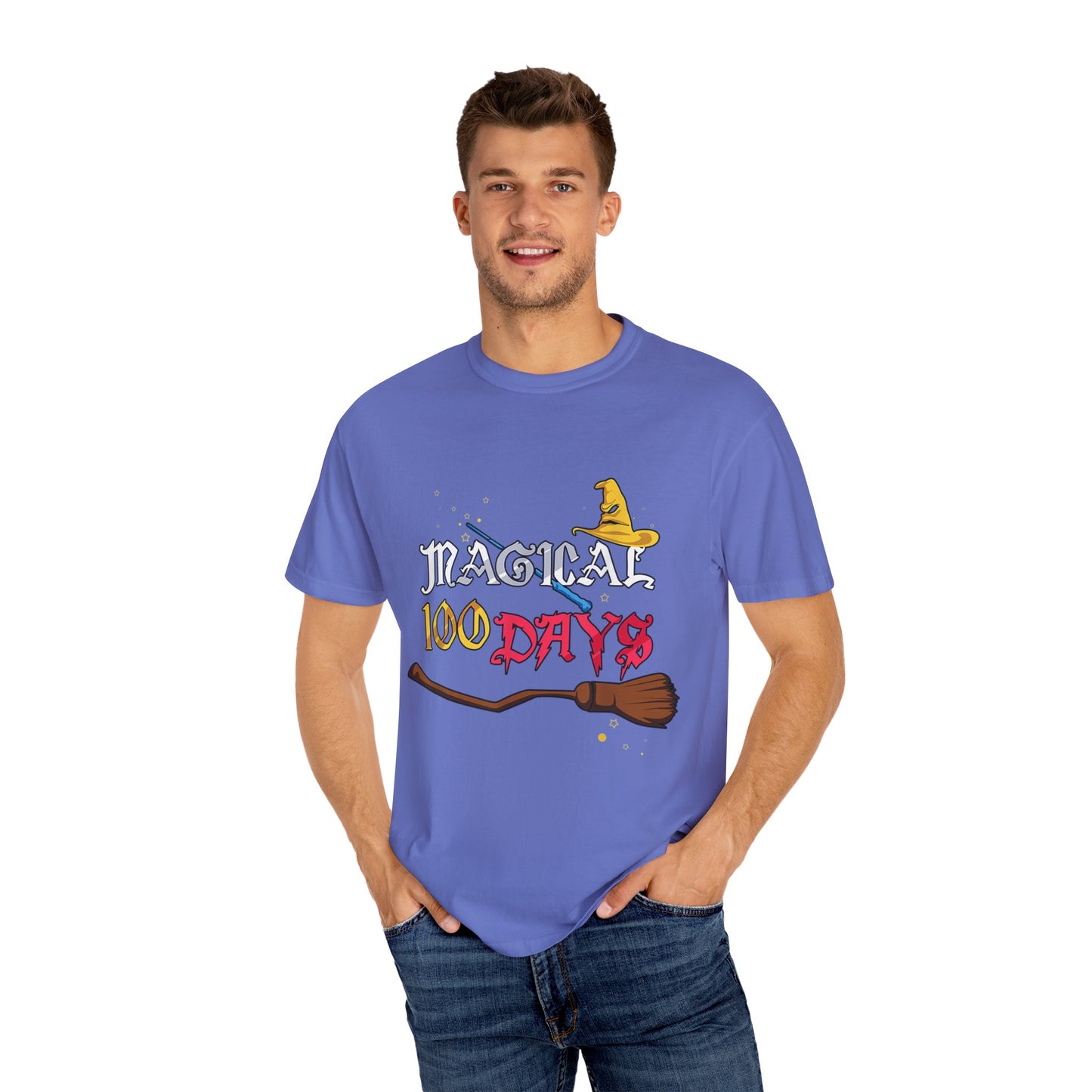 Magical 100 Days Unisex Garment-Dyed T-shirt