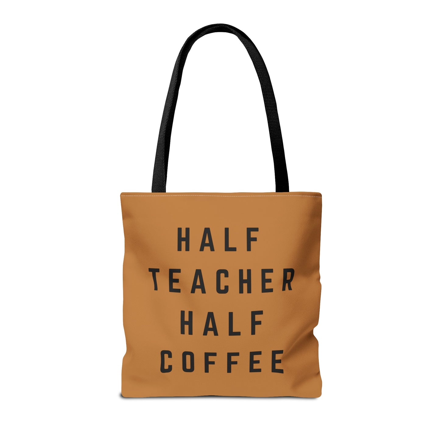Half Teacher Half Coffee Tote Bag (AOP)