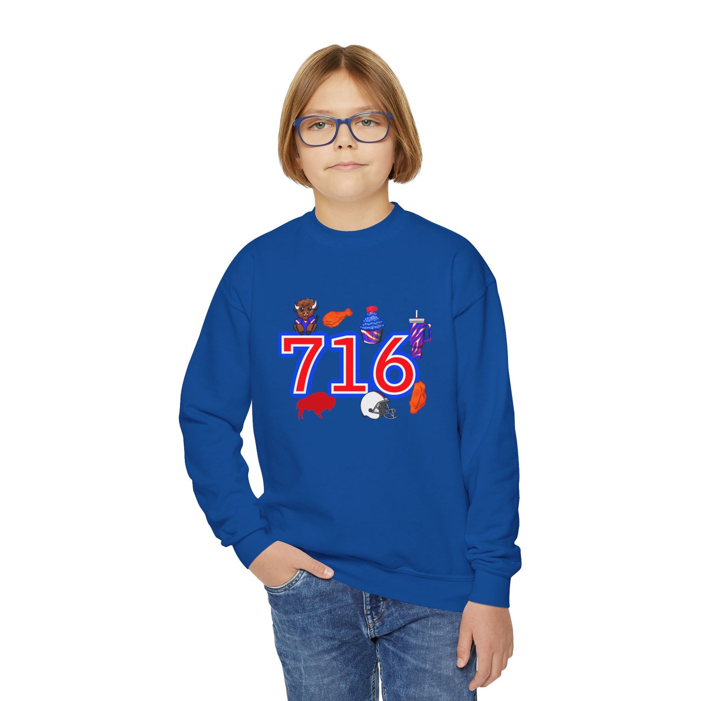 716 Youth Crewneck Sweatshirt