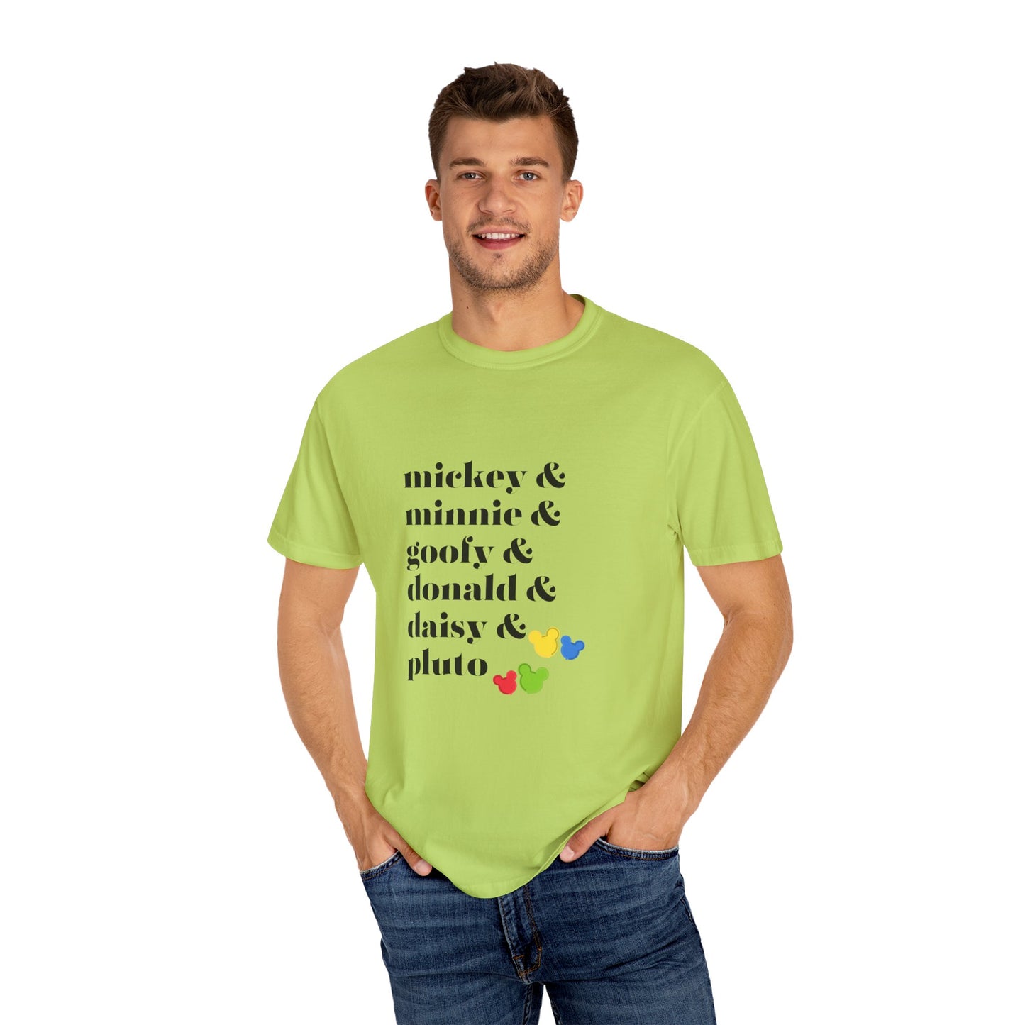 Mickey Minnie Goofy...Unisex Garment-Dyed T-shirt