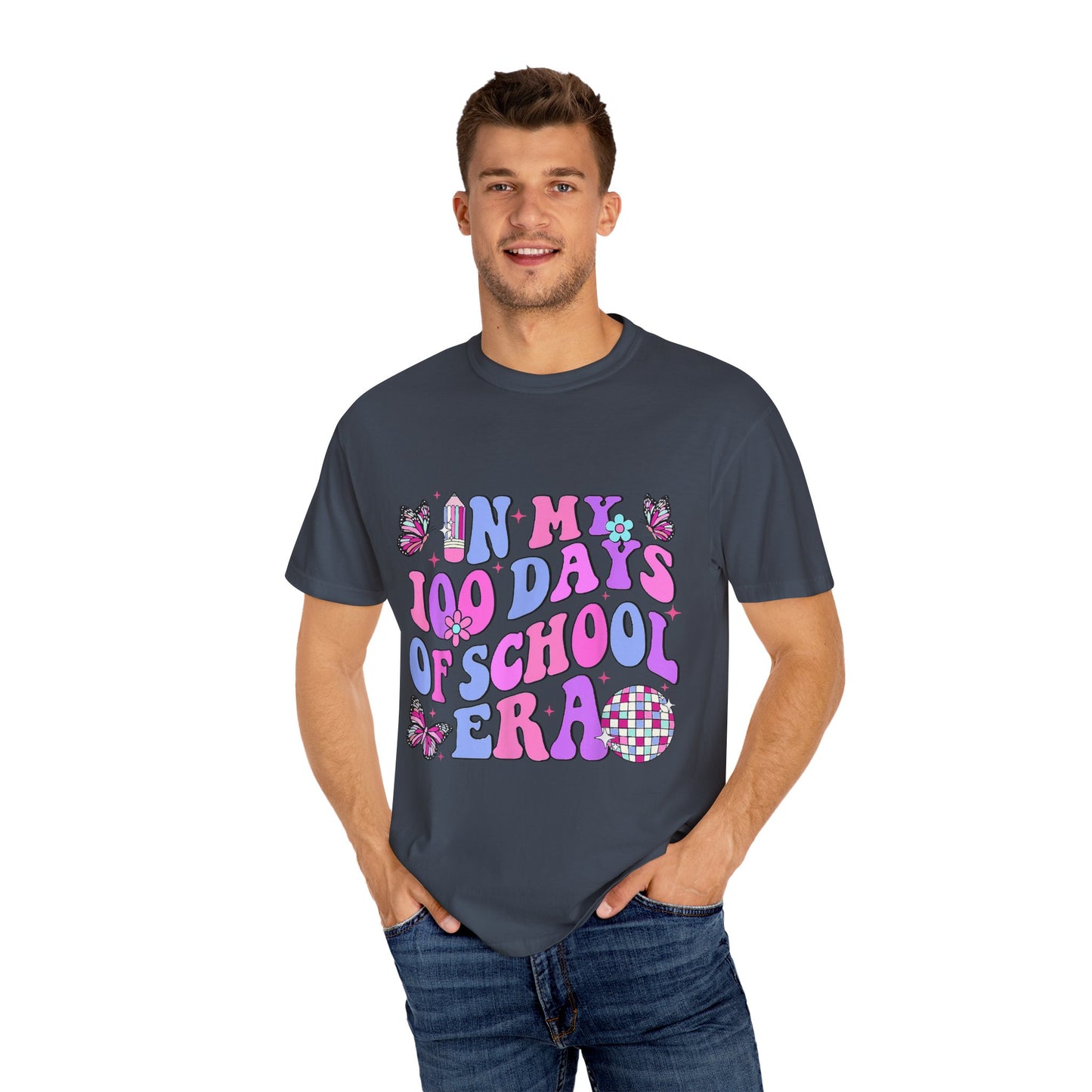 In My 100 Days of School Era 2 Unisex Garment-Dyed T-shirt