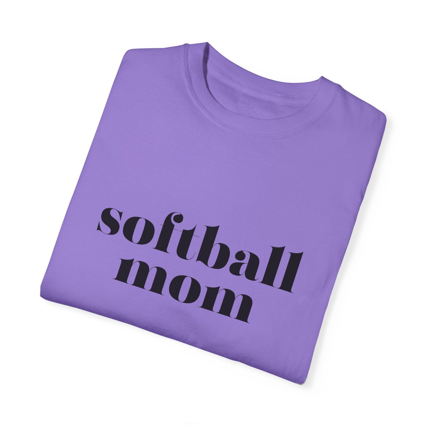 Softball Mom Unisex Garment-Dyed T-shirt