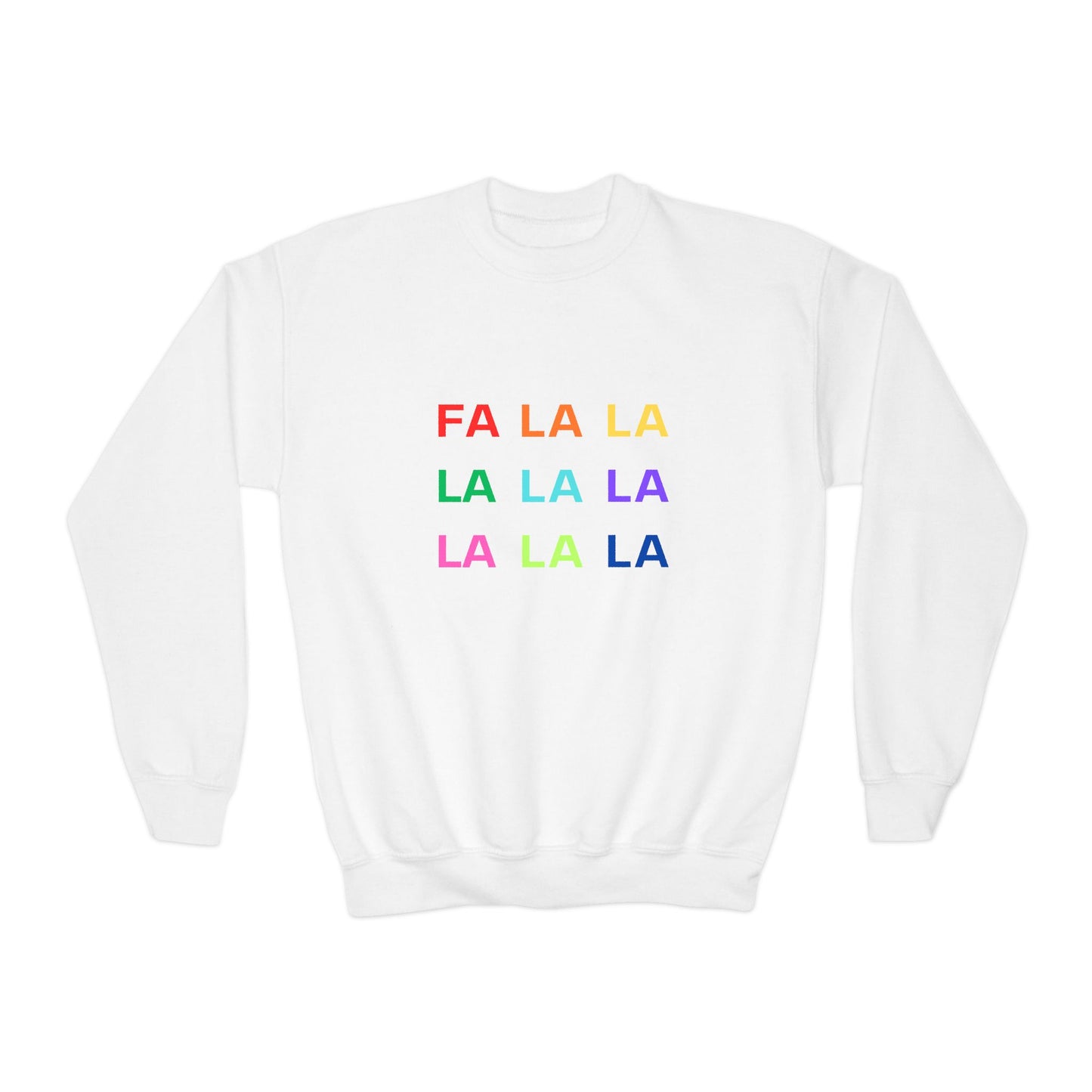 Fa La La La La La La La La Youth Crewneck Sweatshirt