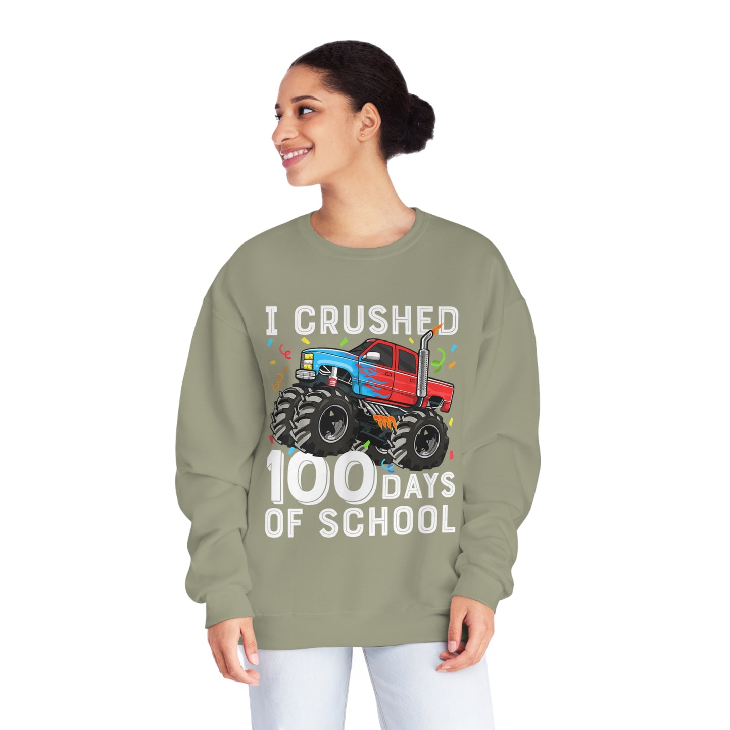I Crushed 100 Days Unisex NuBlend® Crewneck Sweatshirt
