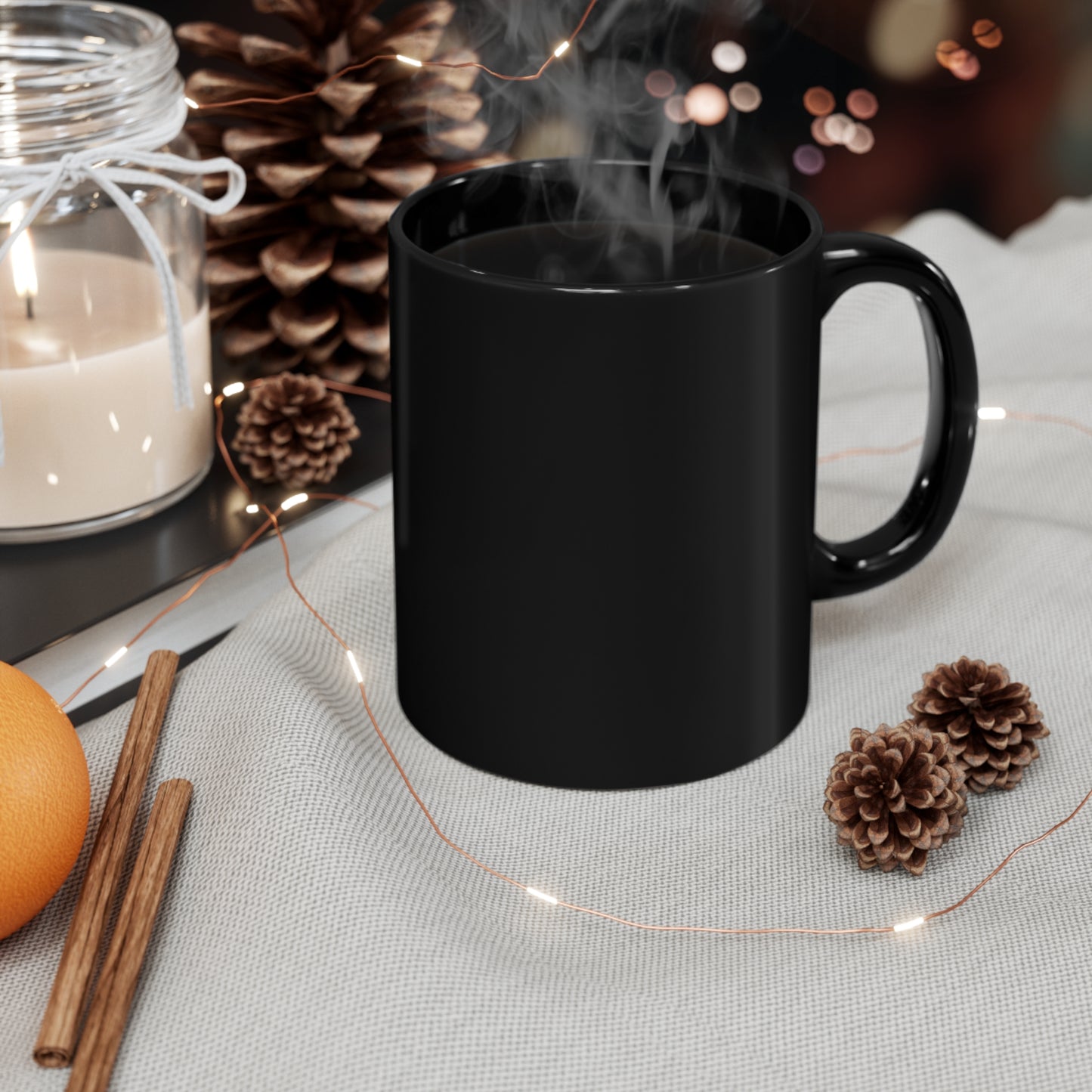 Halloween Friends 11oz Black Mug