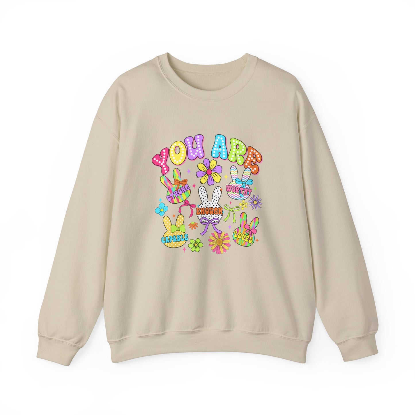You Are Amazing Crewneck Sweatshirt - Colorful Unisex Heavy Blend™