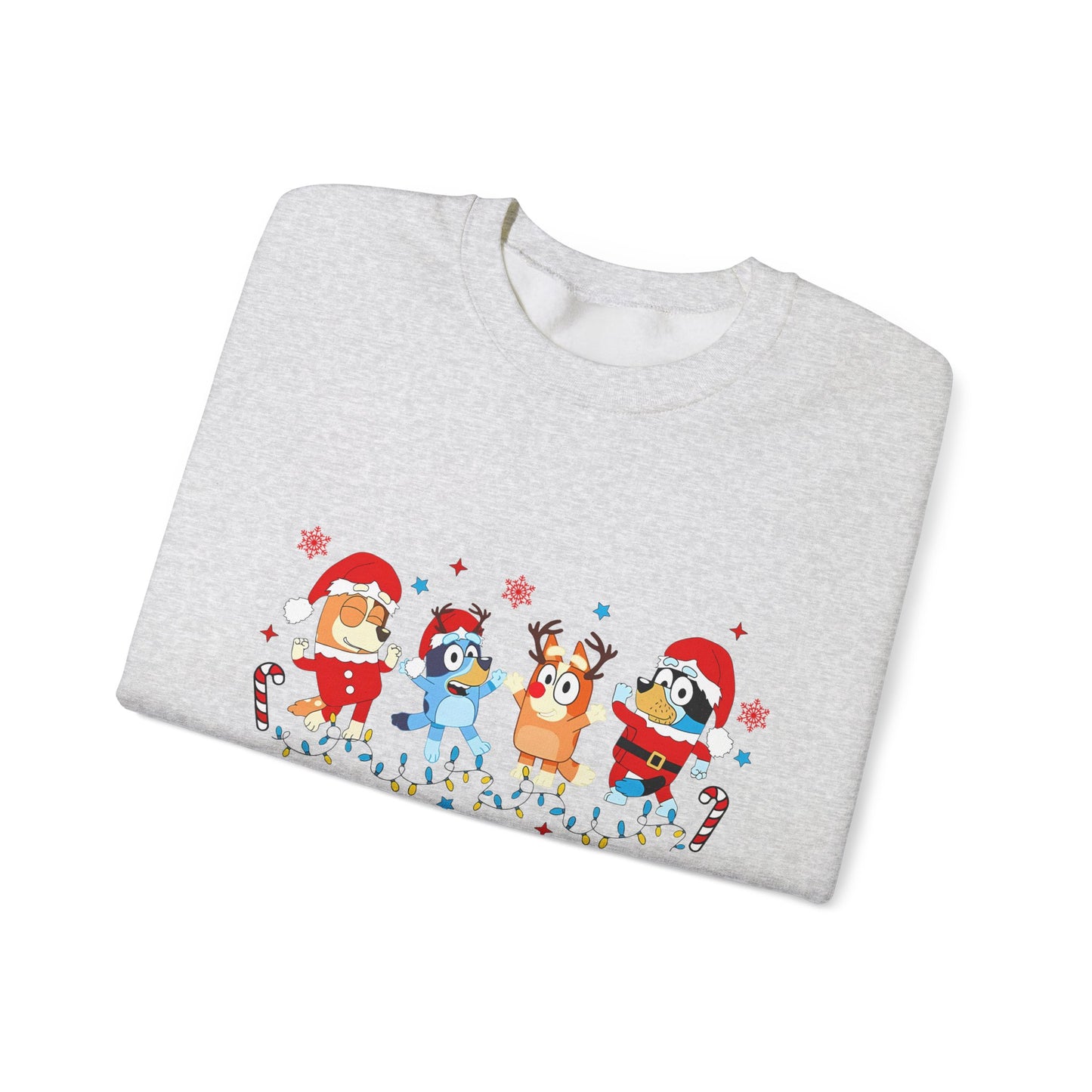 Heeler Family Dancing Christmas Unisex Heavy Blend™ Crewneck Sweatshirt