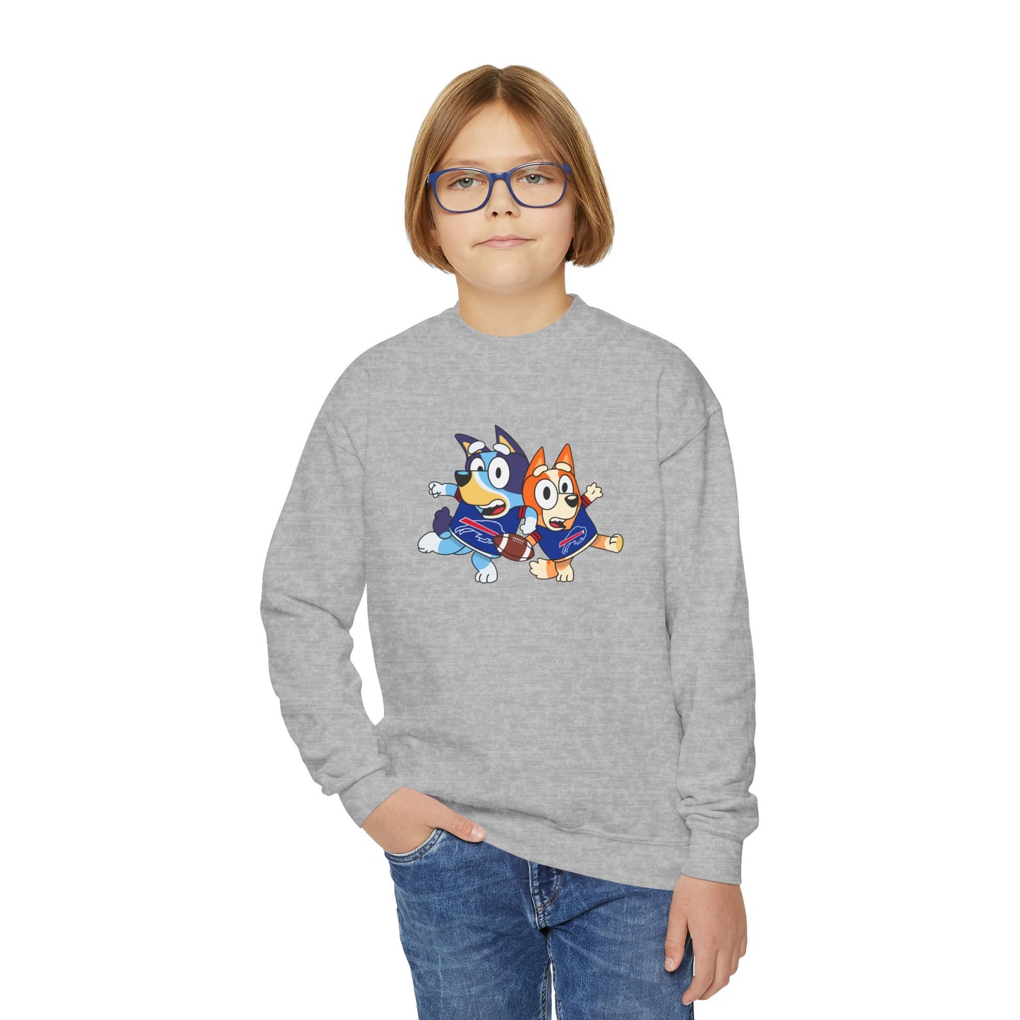 Bluey Buffalo Youth Crewneck Sweatshirt